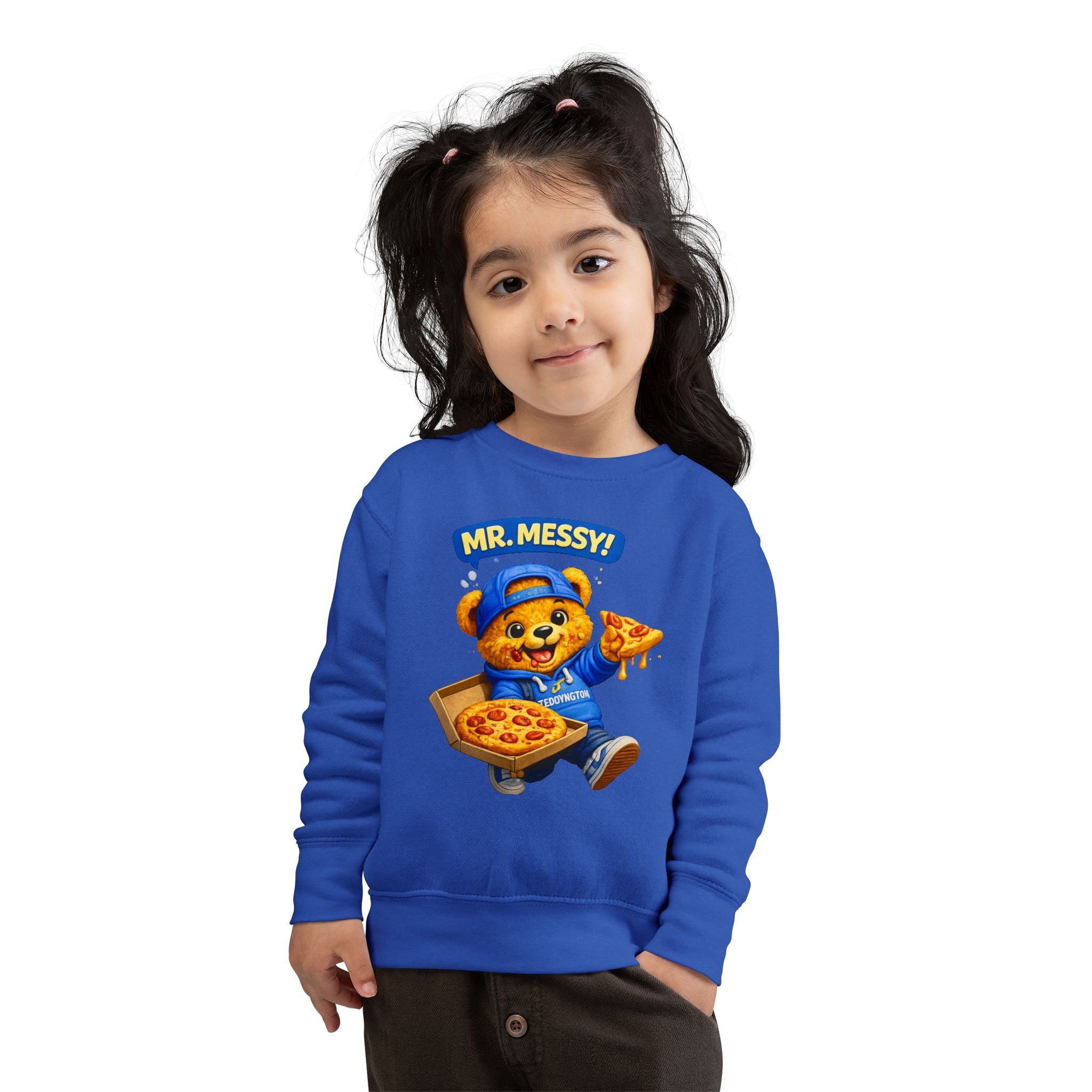 Mr. Messy Pizza Teddy Sweatshirt