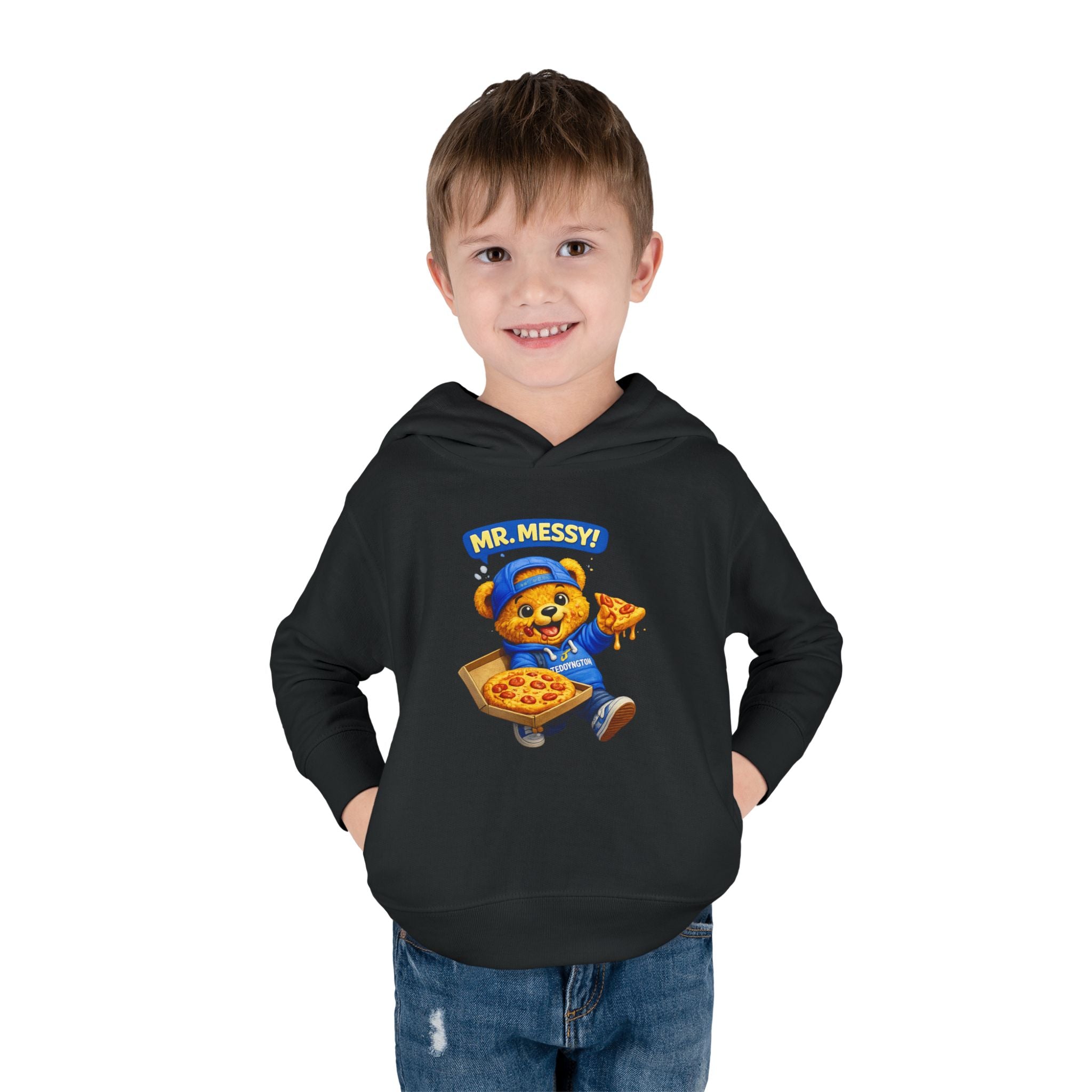 Mr. Messy Pizza Teddy Hoodie