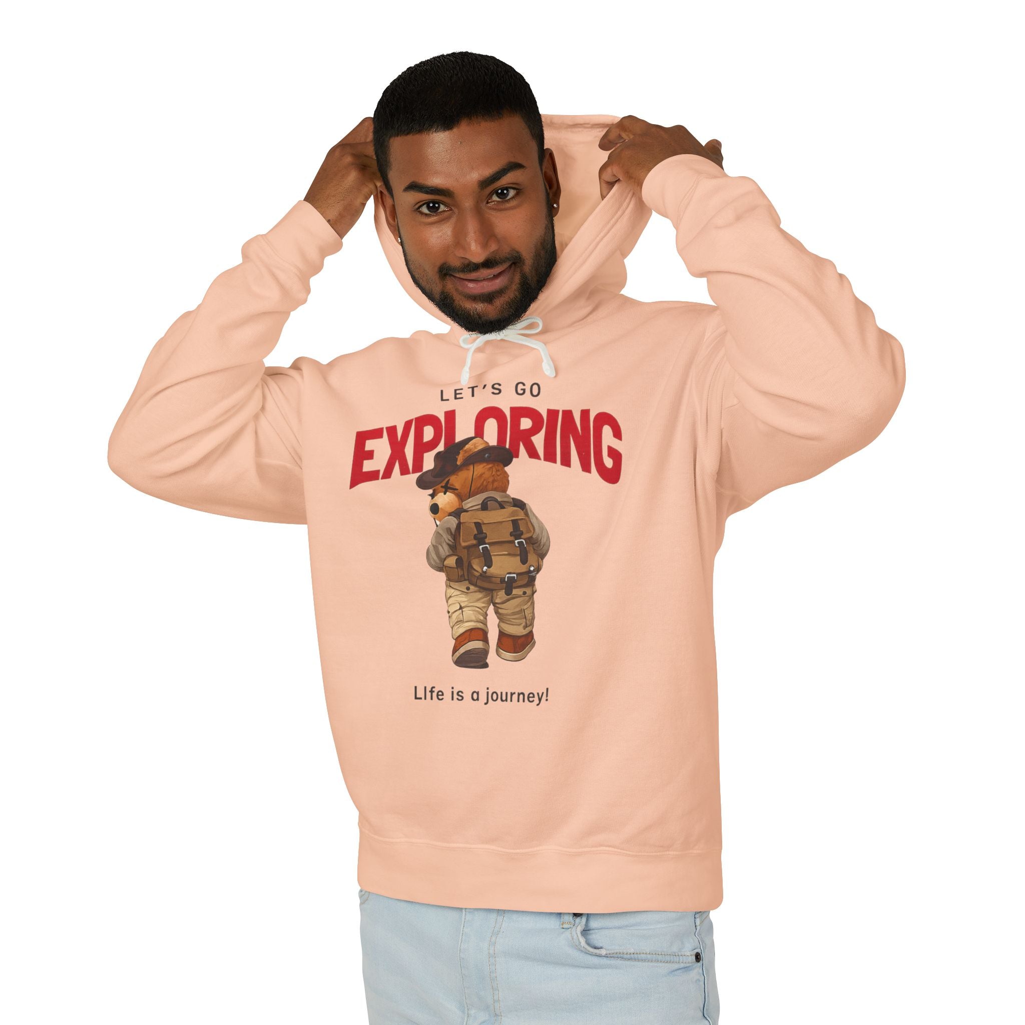 Let's Go Exploring Teddy Bear Hoodie
