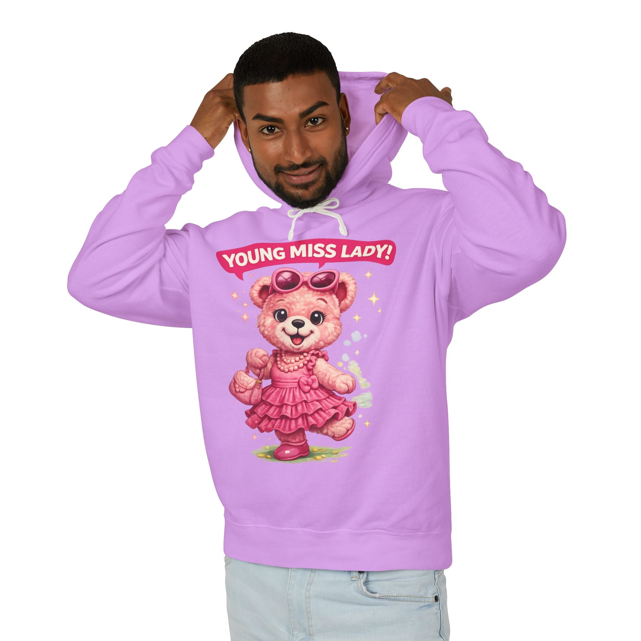 Young Miss Lady Teddy Bear Hoodie