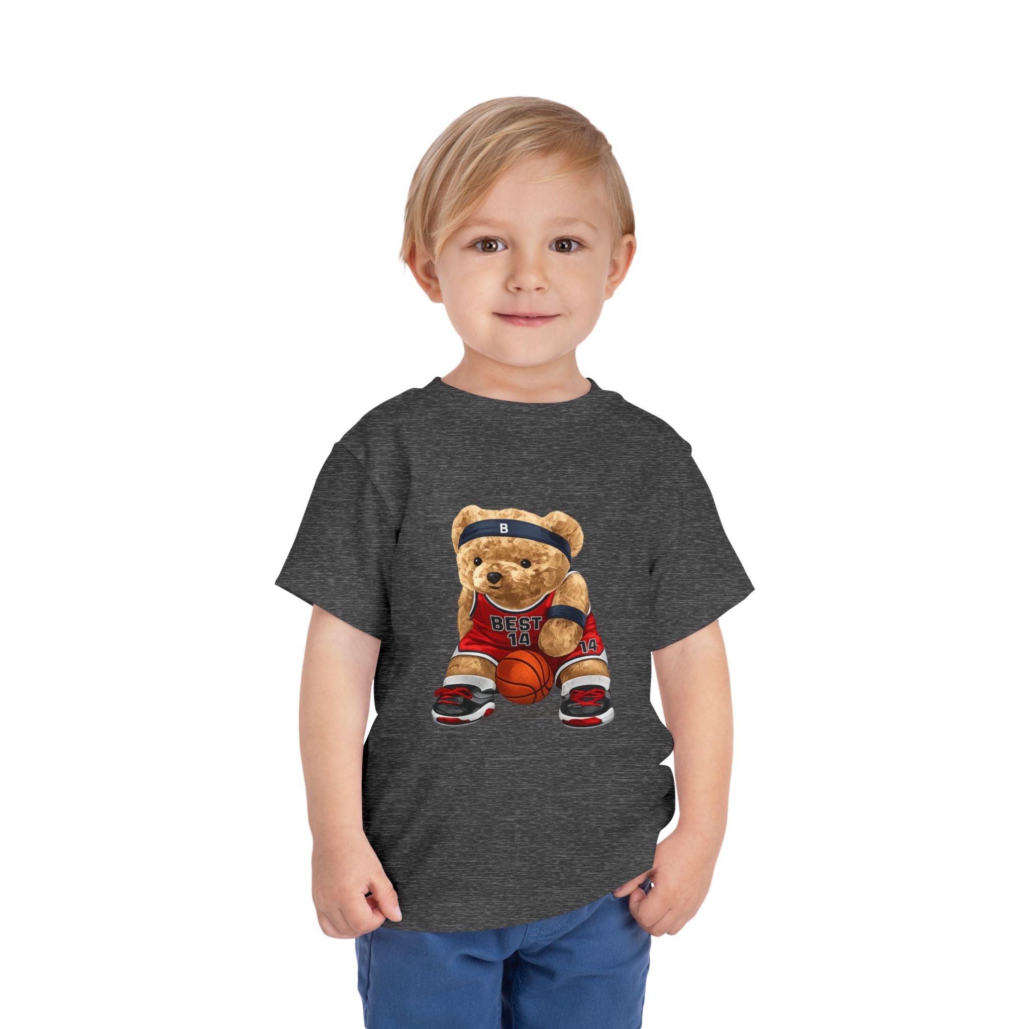 Toddler Basketball Teddy Bear T-Shirt