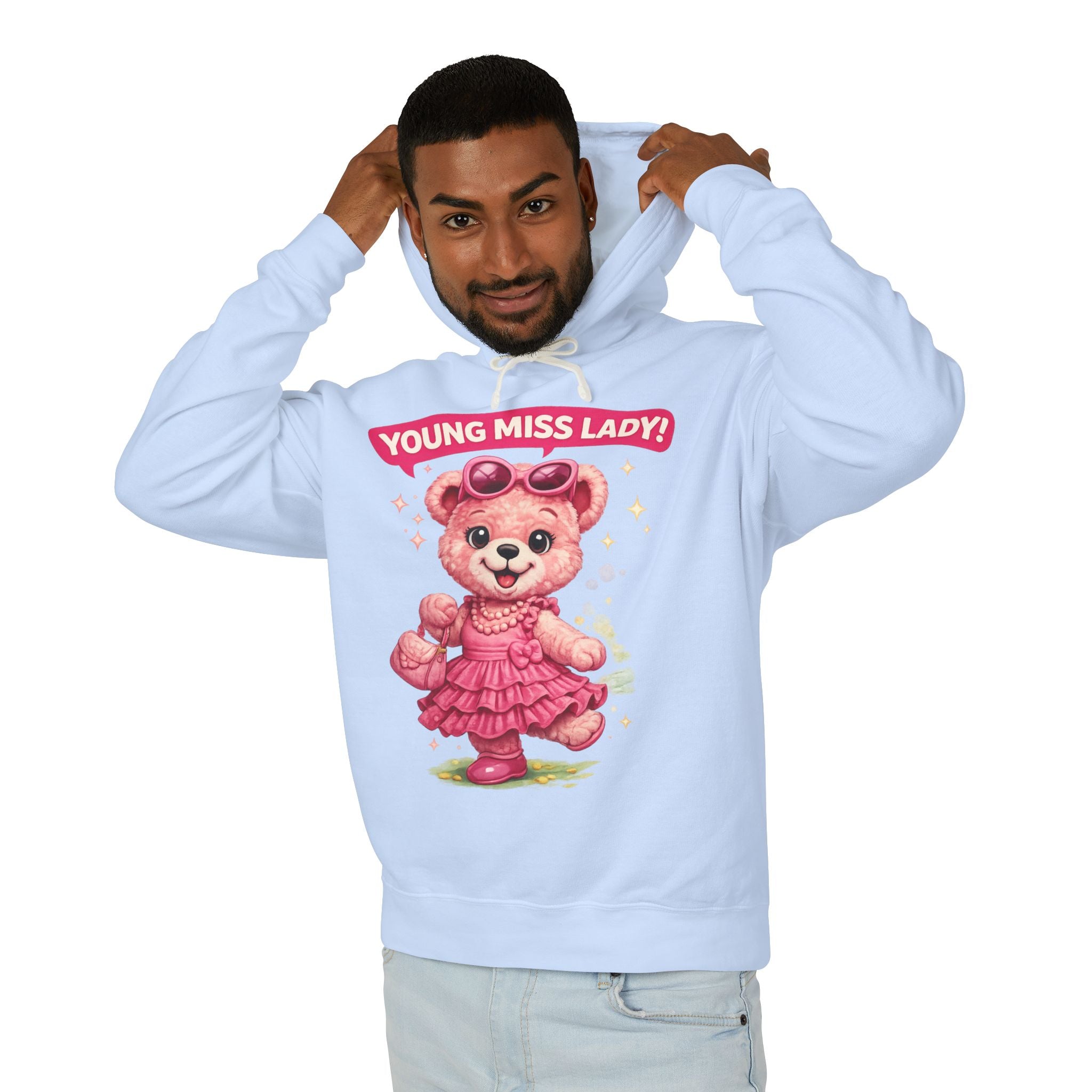 Young Miss Lady Teddy Bear Hoodie
