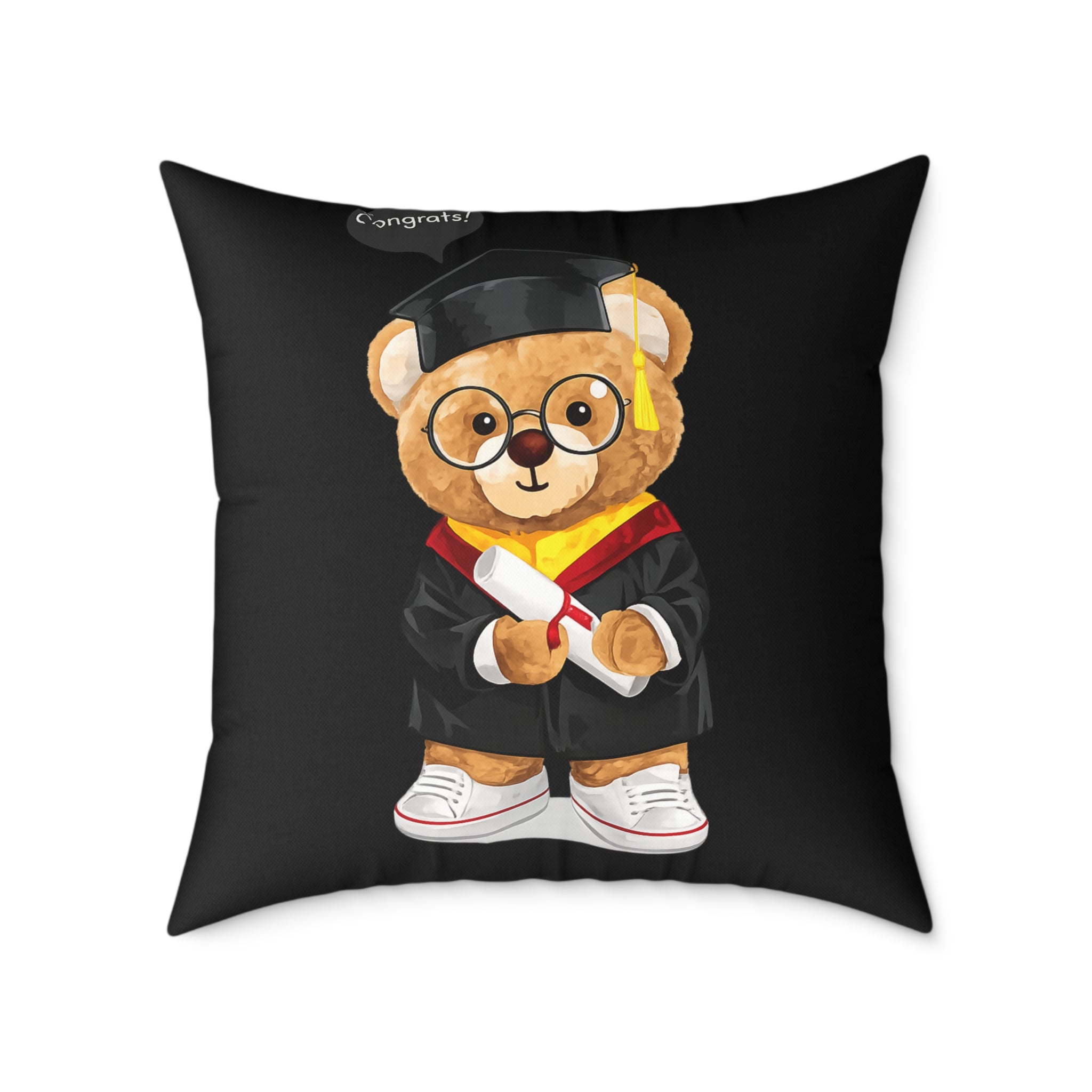 Congrats Graduate Teddy Throw Pillow