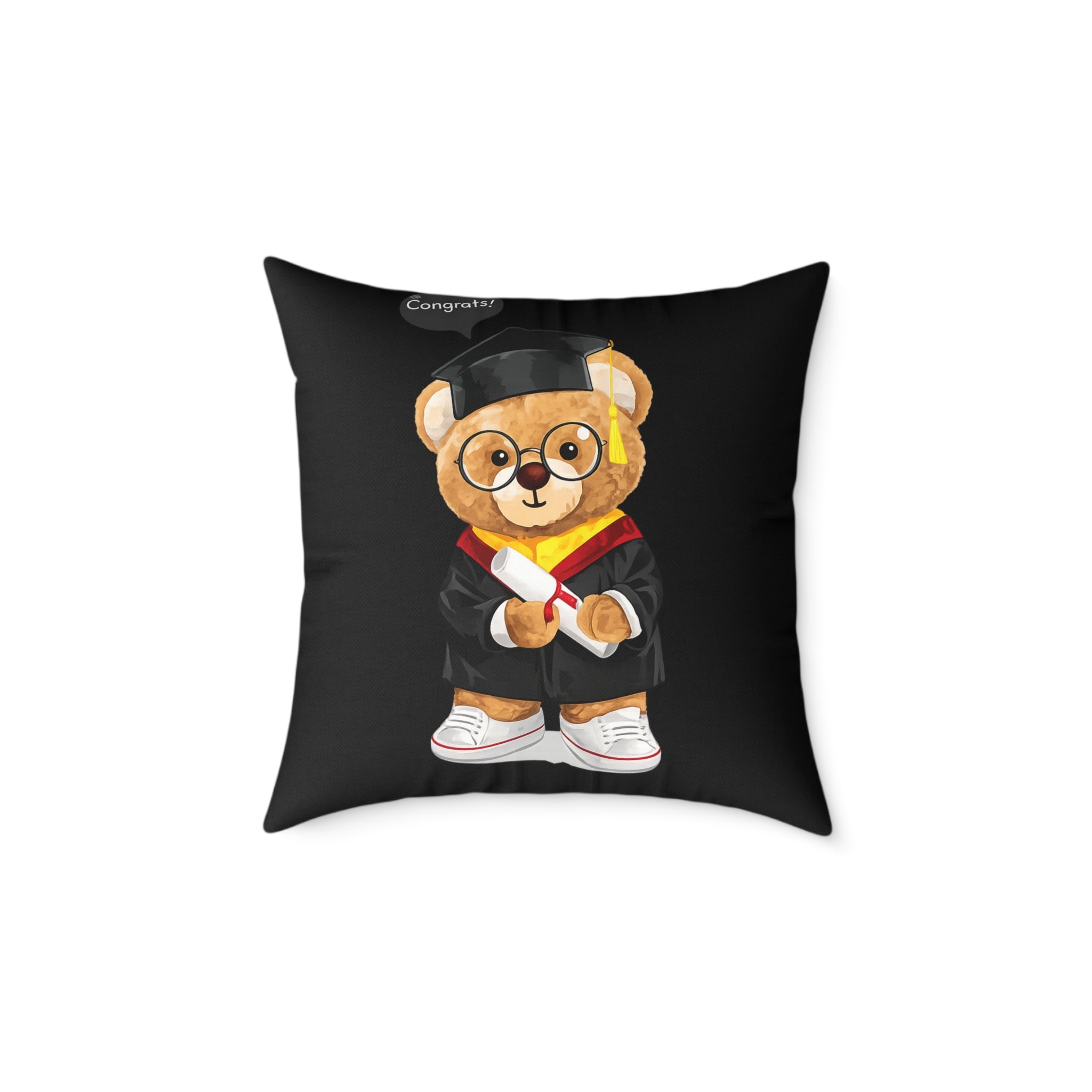 Congrats Graduate Teddy Throw Pillow