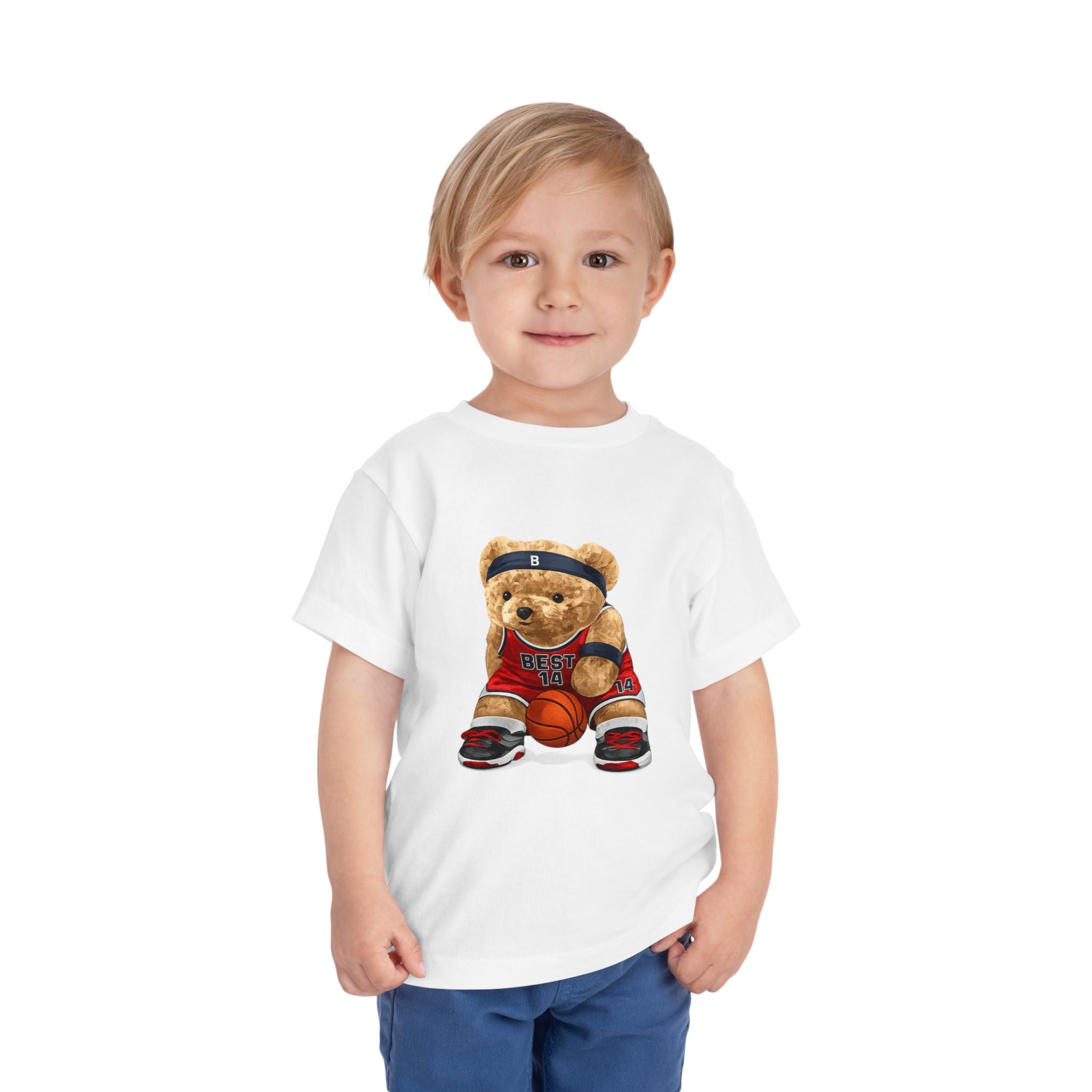 Toddler Basketball Teddy Bear T-Shirt
