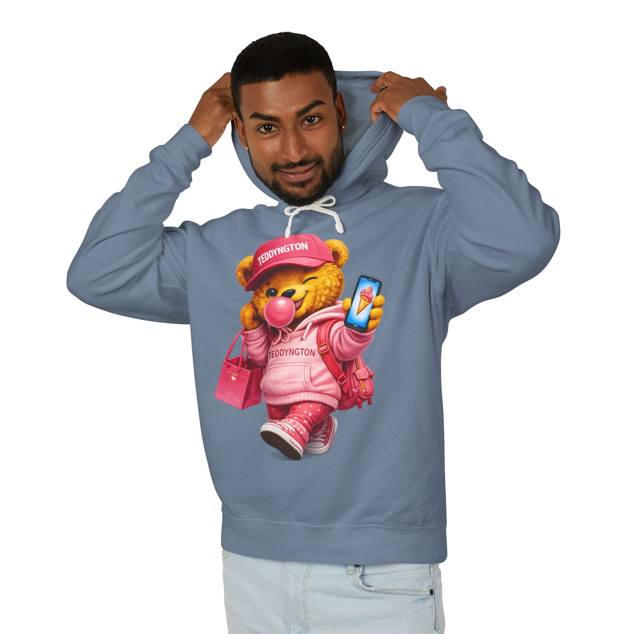 Cute Pink Teddy Bear Hoodie