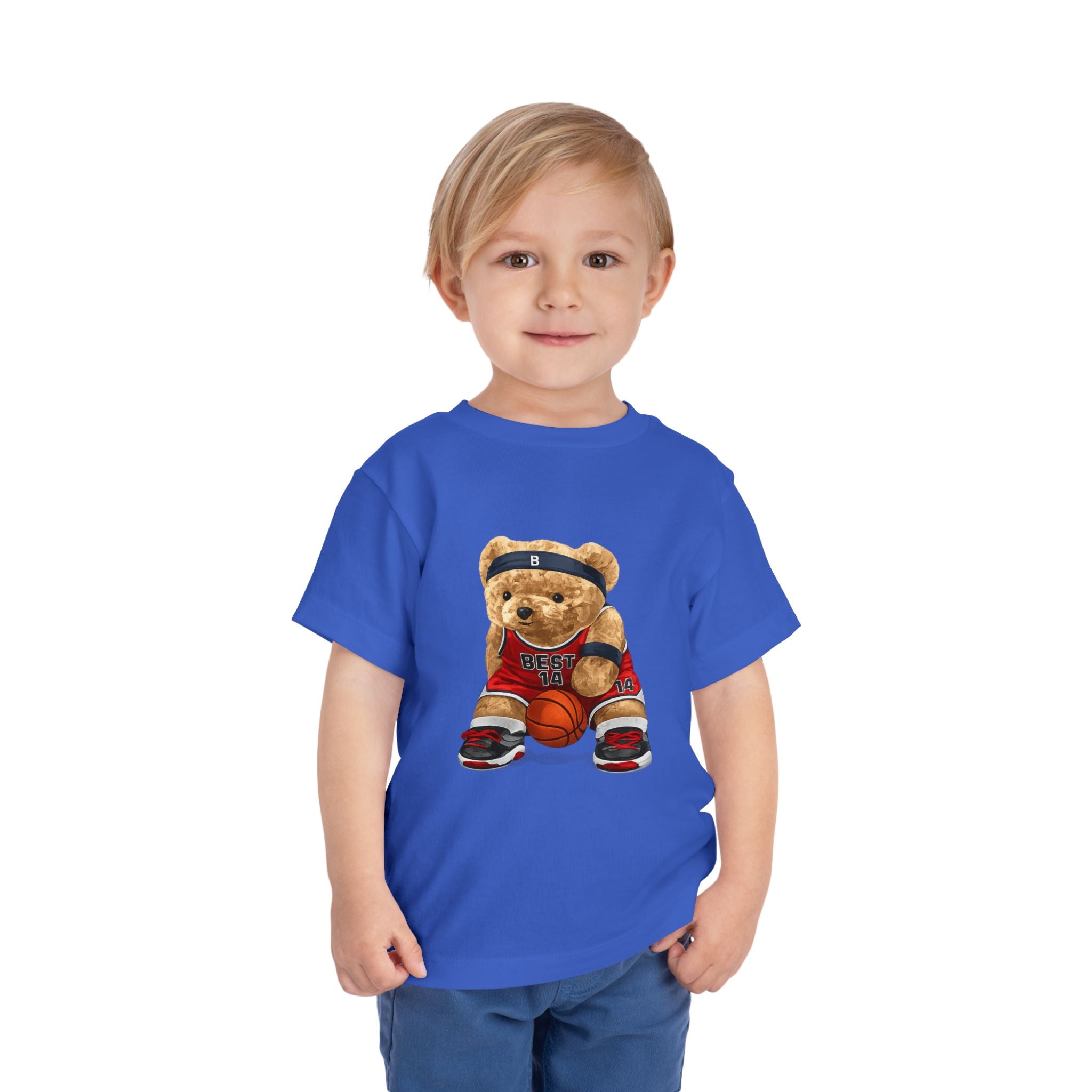 Toddler Basketball Teddy Bear T-Shirt