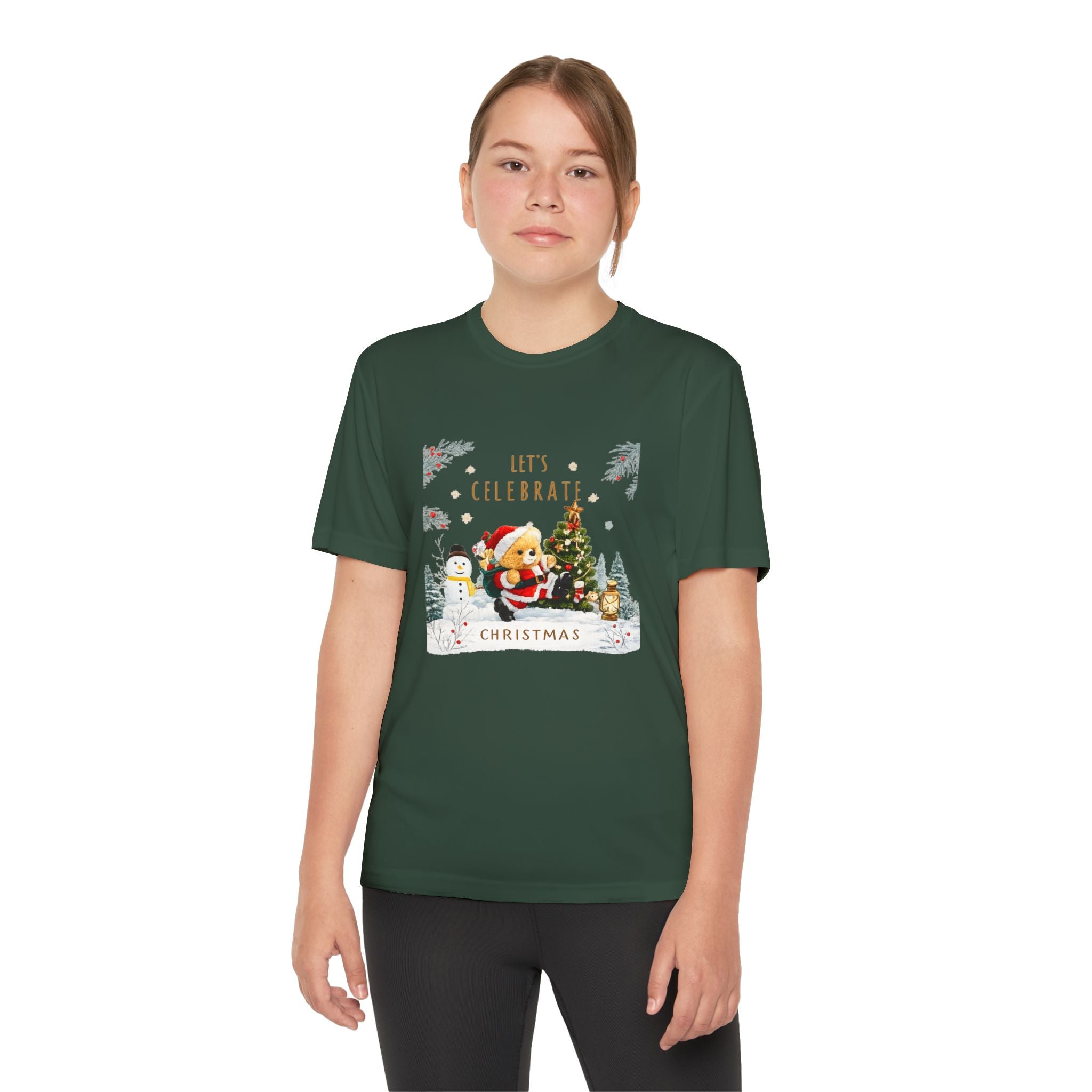 Let's Celebrate Christmas Teddy Bear T-Shirt