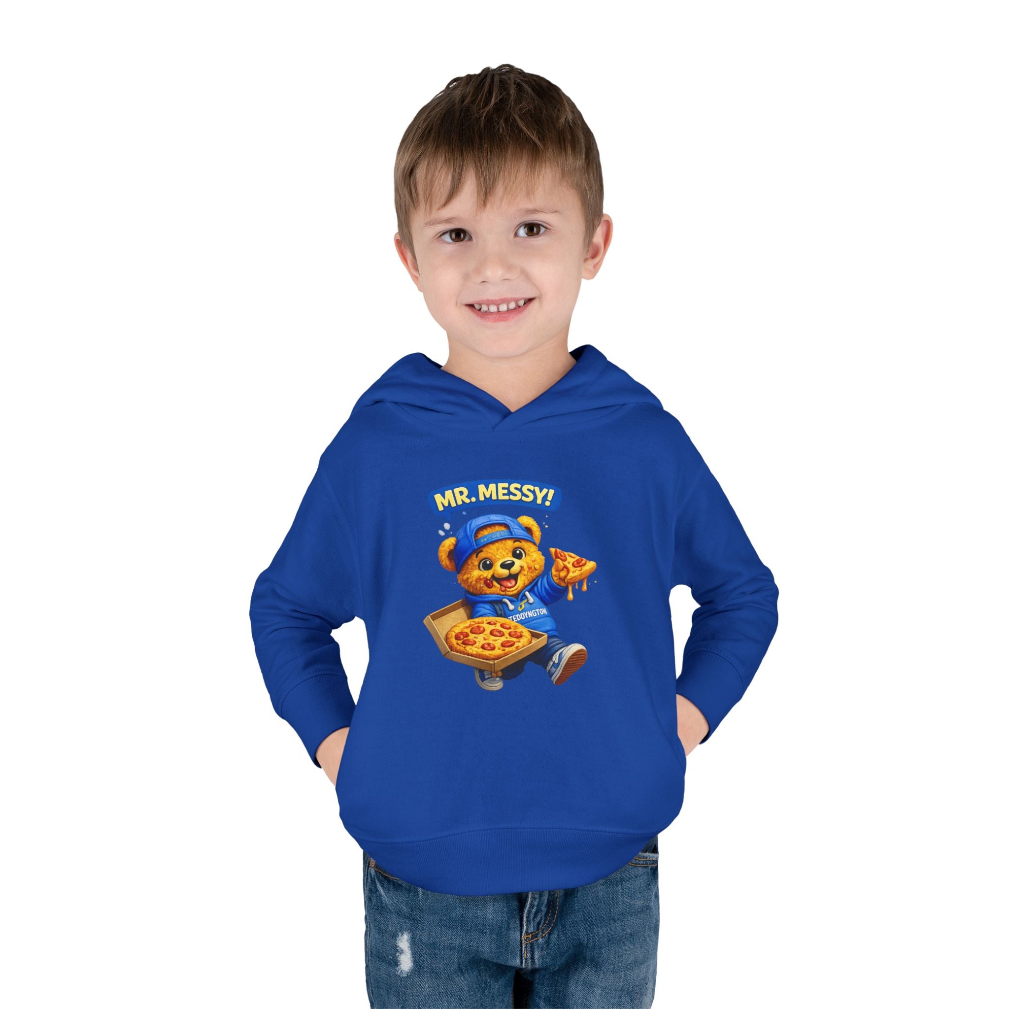 Mr. Messy Pizza Teddy Hoodie