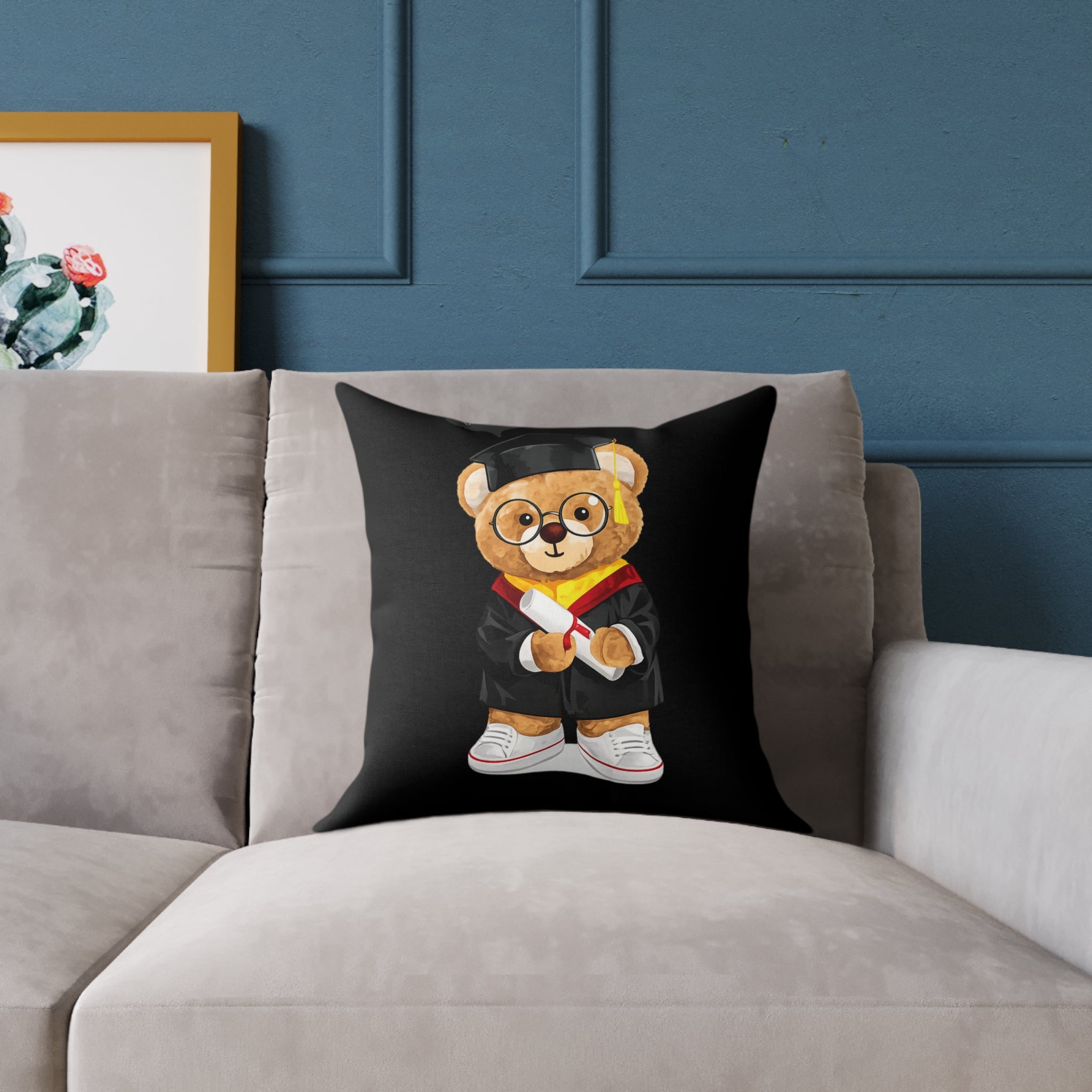 Congrats Graduate Teddy Throw Pillow