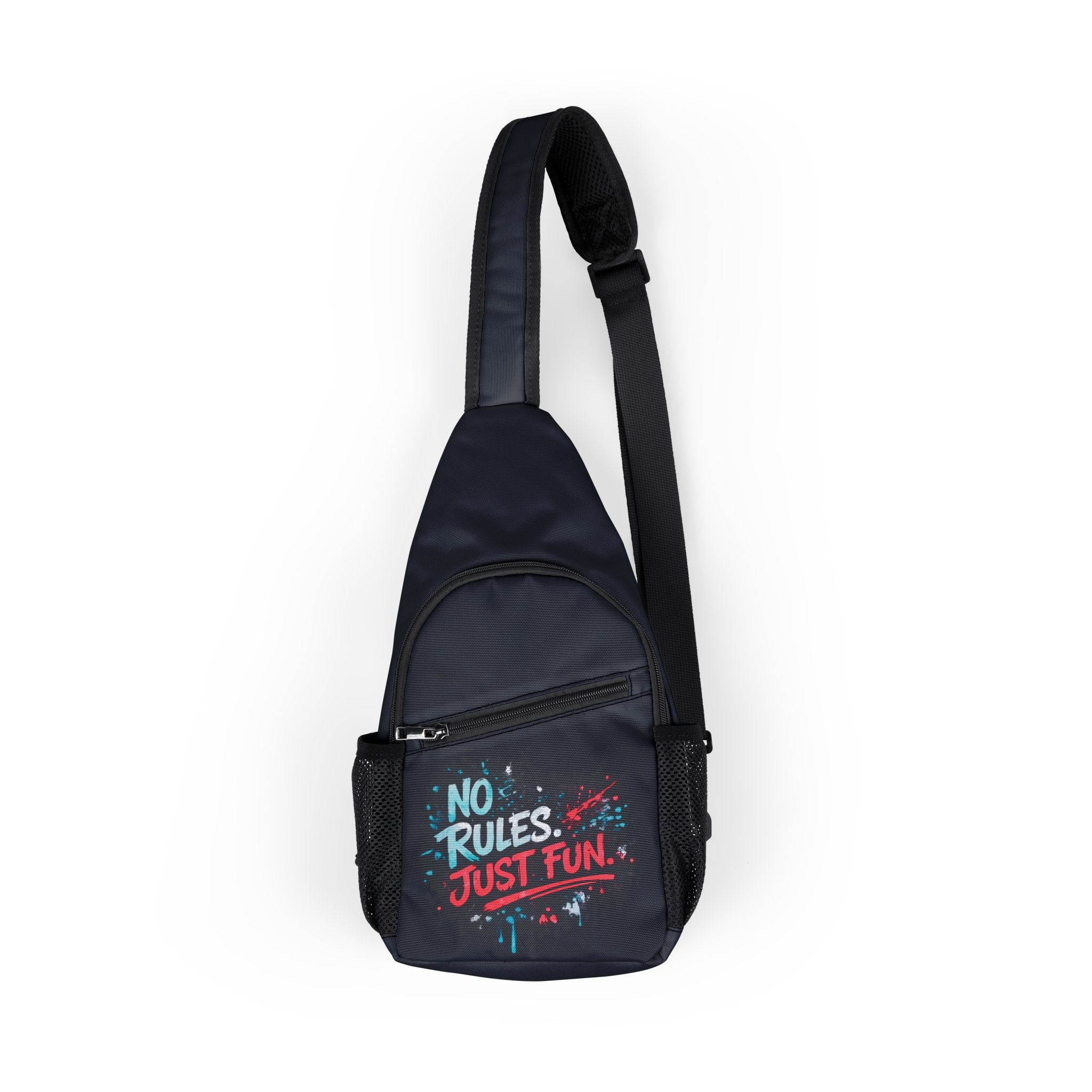 No Rules Just Fun Crossbody Sling Bag