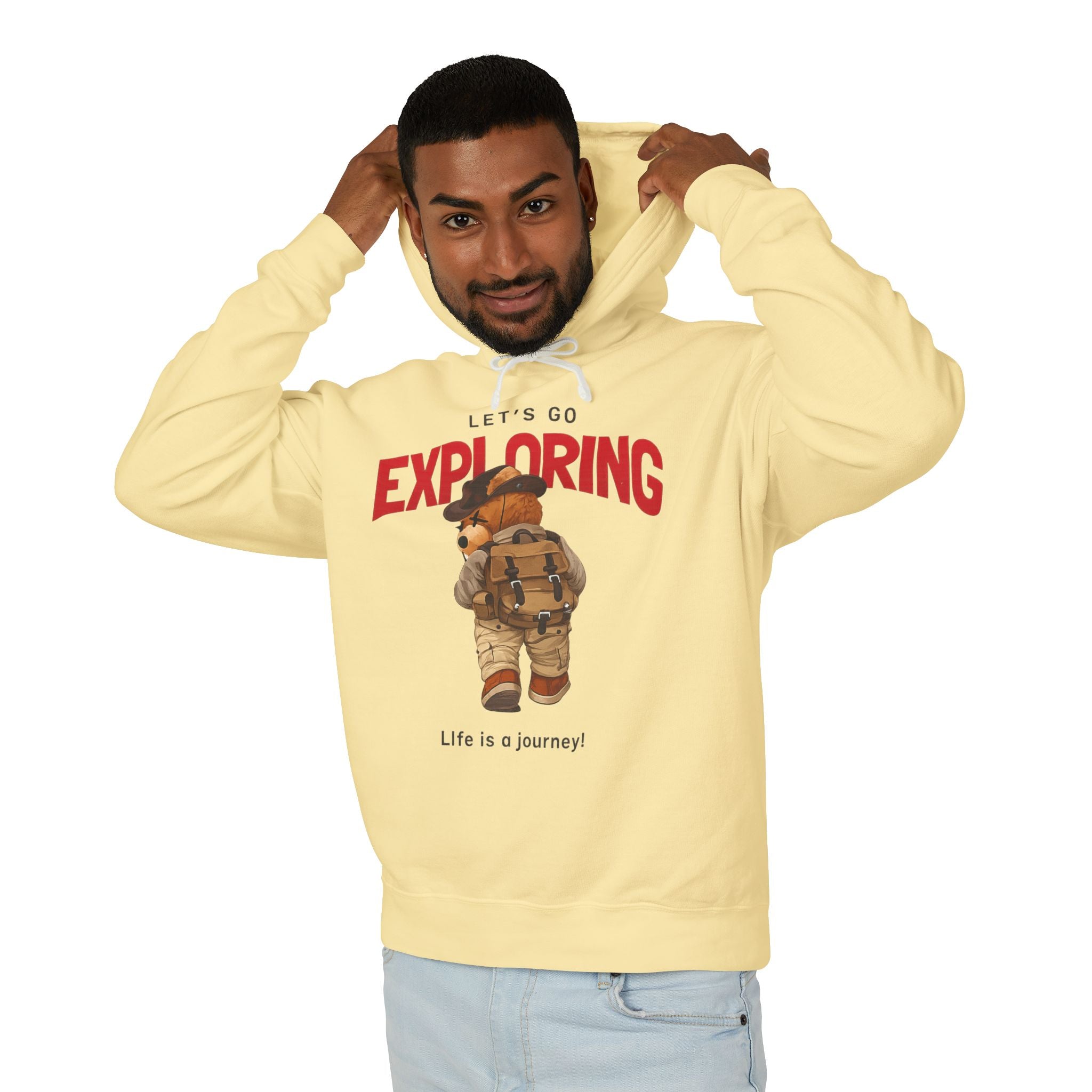 Let's Go Exploring Teddy Bear Hoodie