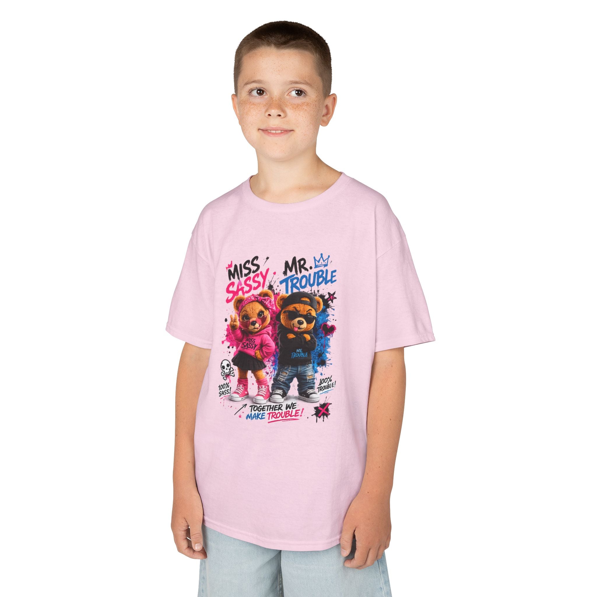 Miss Sassy & Mr. Trouble Teddy Bear T-Shirt