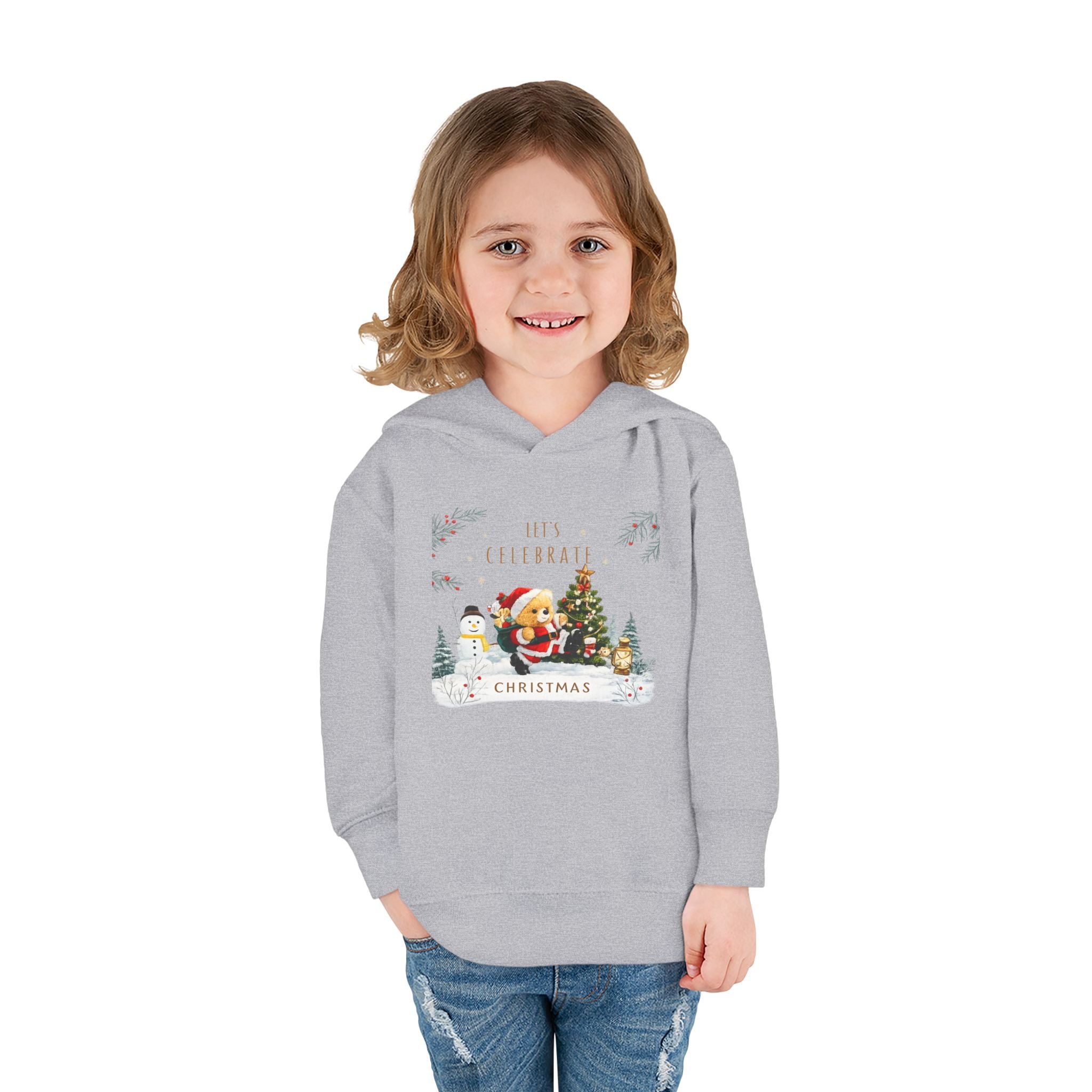 Let's Celebrate Christmas Toddler Hoodie