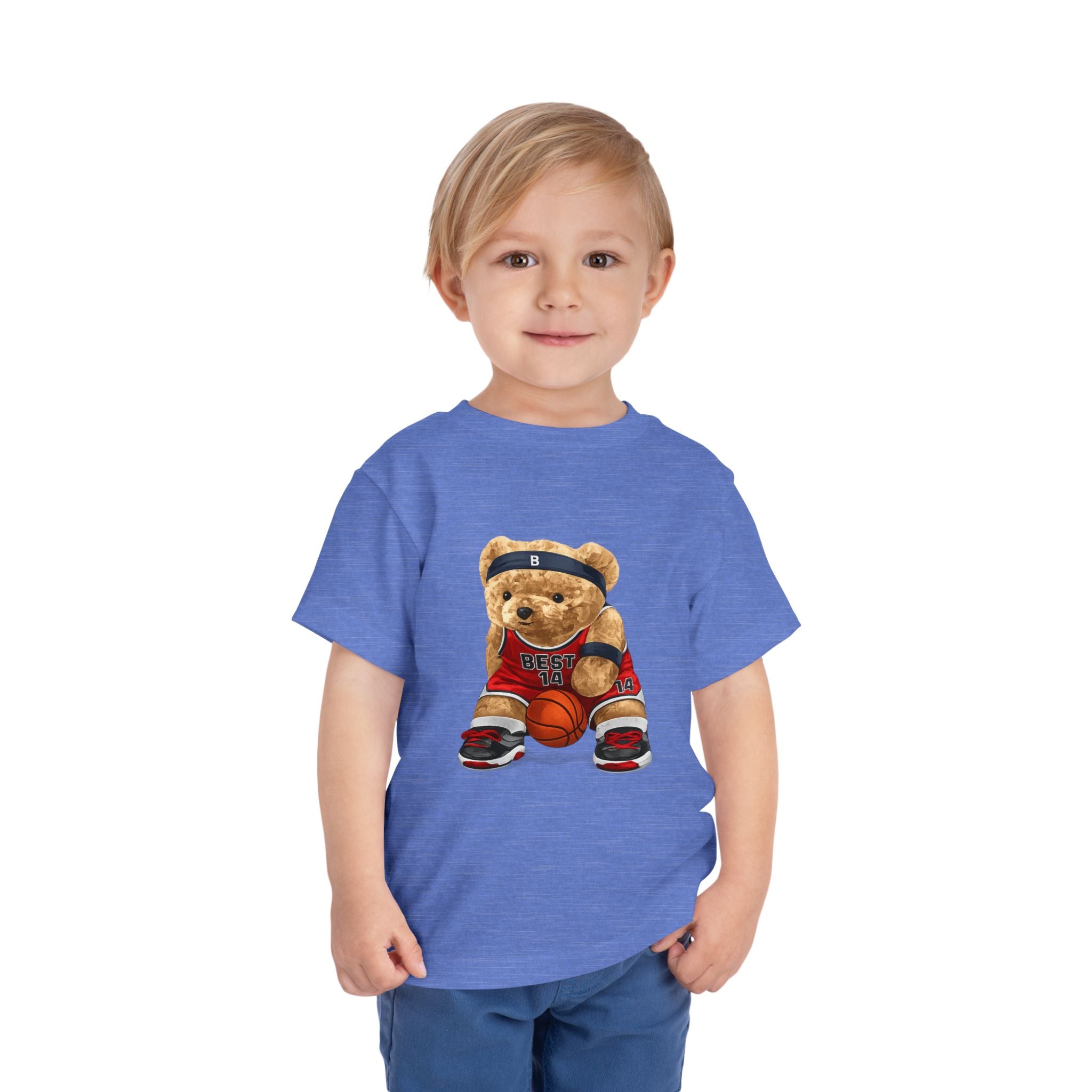 Toddler Basketball Teddy Bear T-Shirt