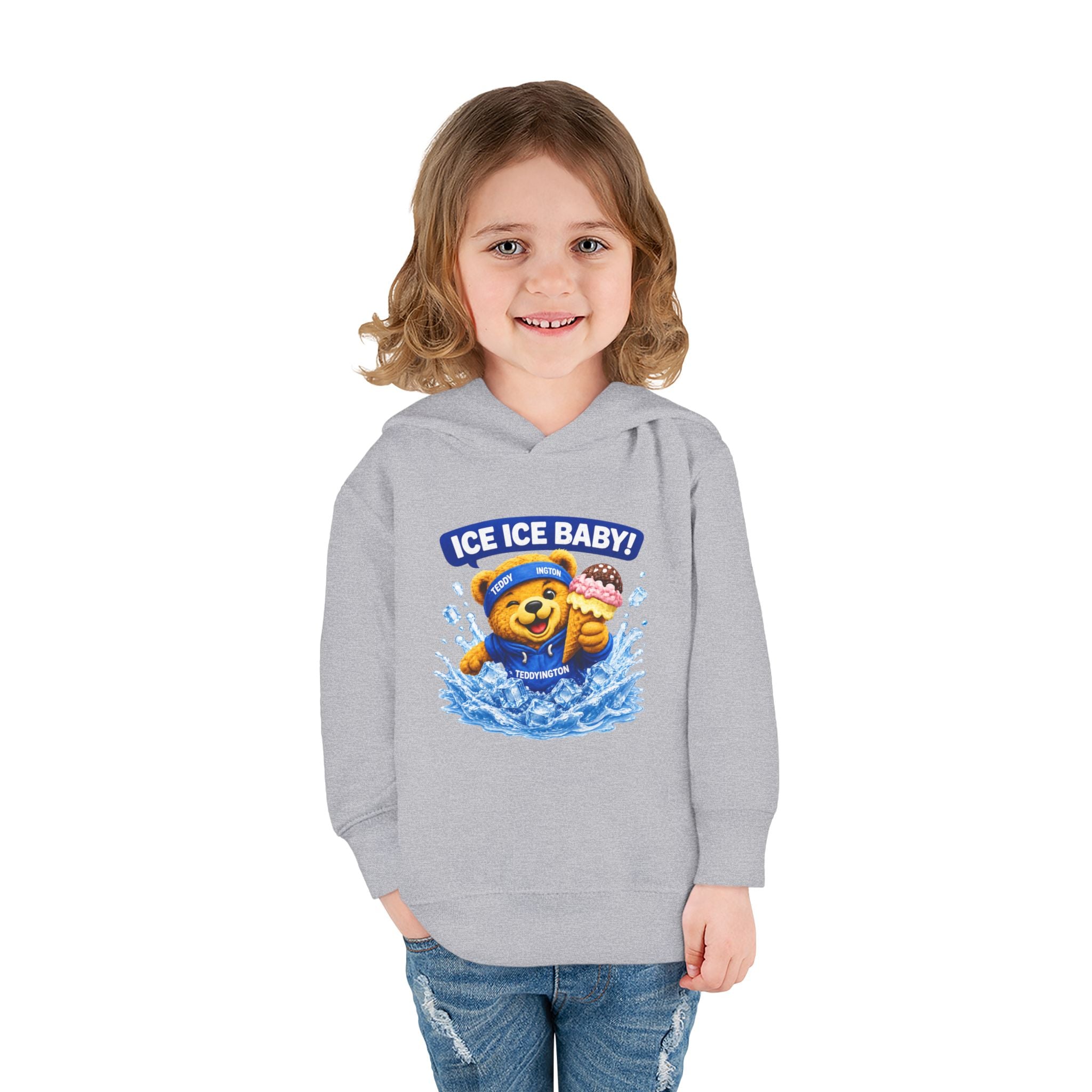 Ice Ice Baby Teddy Bear Toddler Hoodie