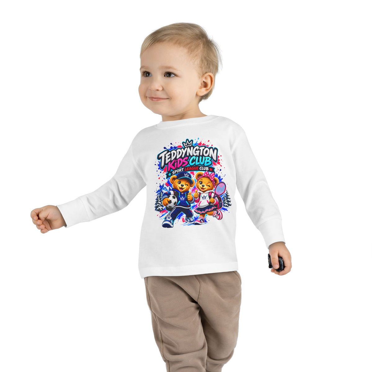 Teddyngton Kids Club Sports Long Sleeve T-Shirt