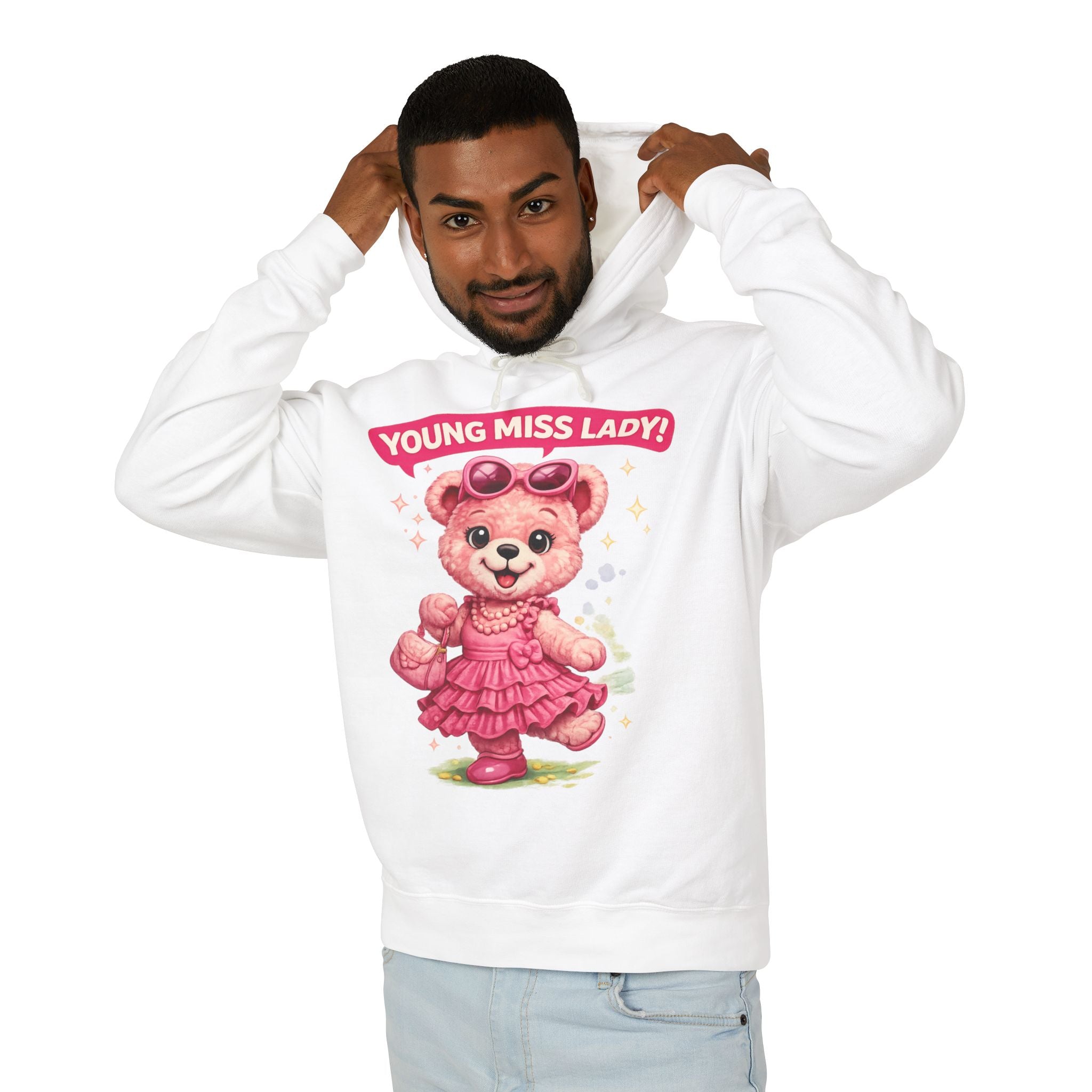 Young Miss Lady Teddy Bear Hoodie