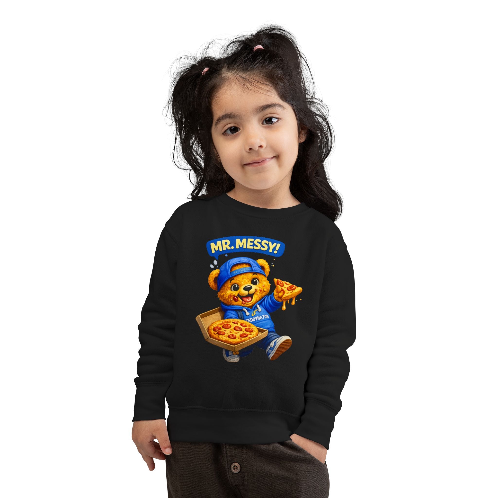 Mr. Messy Pizza Teddy Sweatshirt