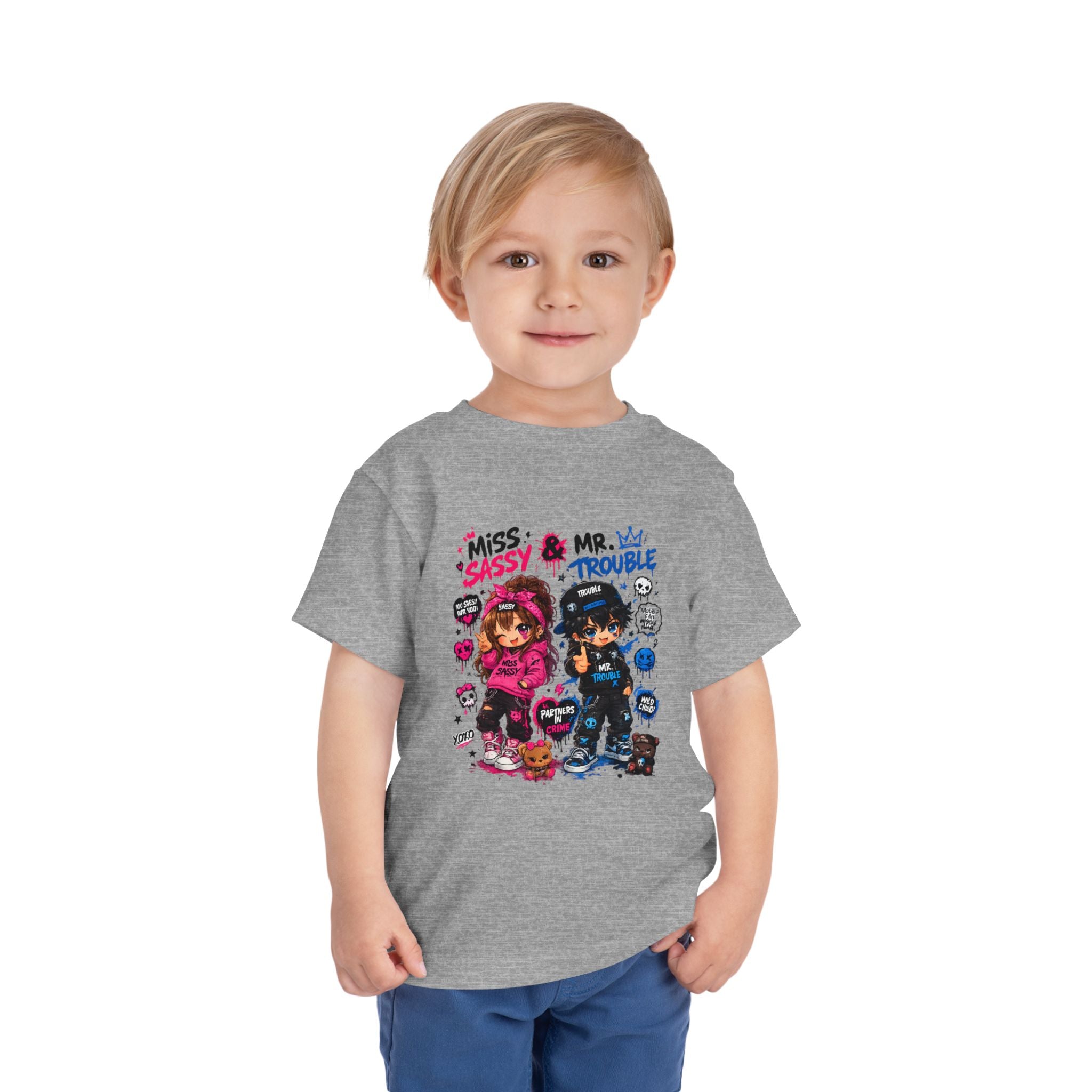 Miss Sassy & Mr. Trouble Kids T-Shirt