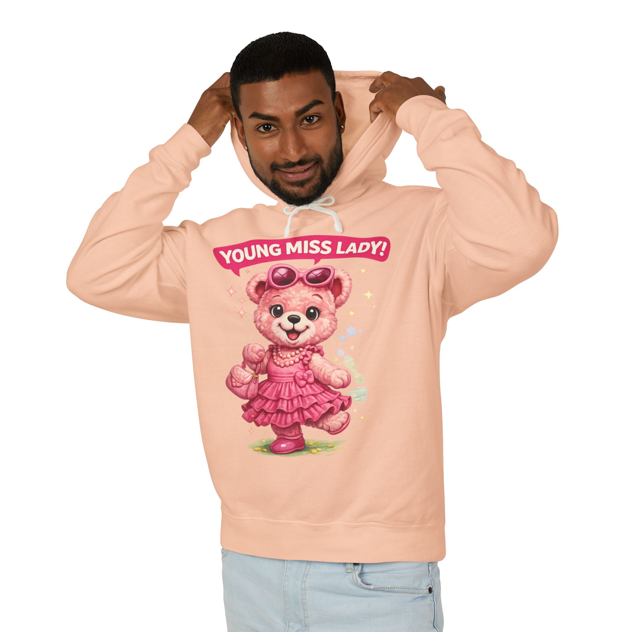 Young Miss Lady Teddy Bear Hoodie
