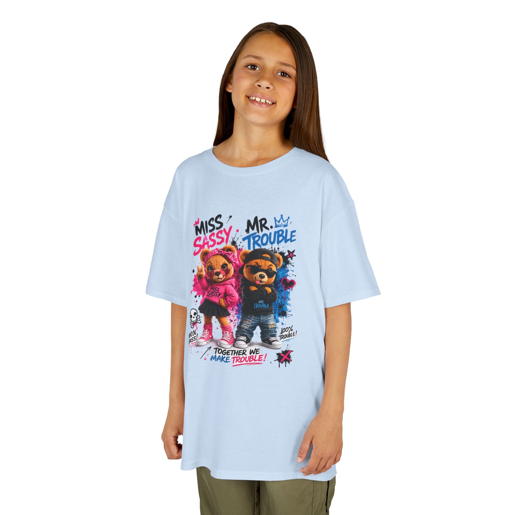 Miss Sassy & Mr. Trouble Teddy Bear T-Shirt