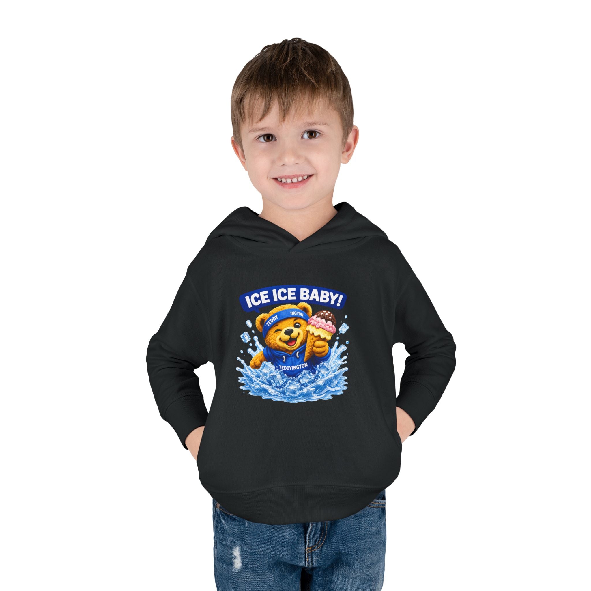 Ice Ice Baby Teddy Bear Toddler Hoodie