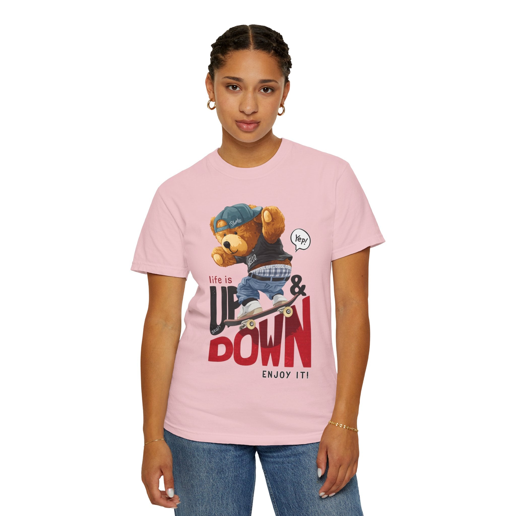 Life Is Up & Down Teddy Bear T-Shirt