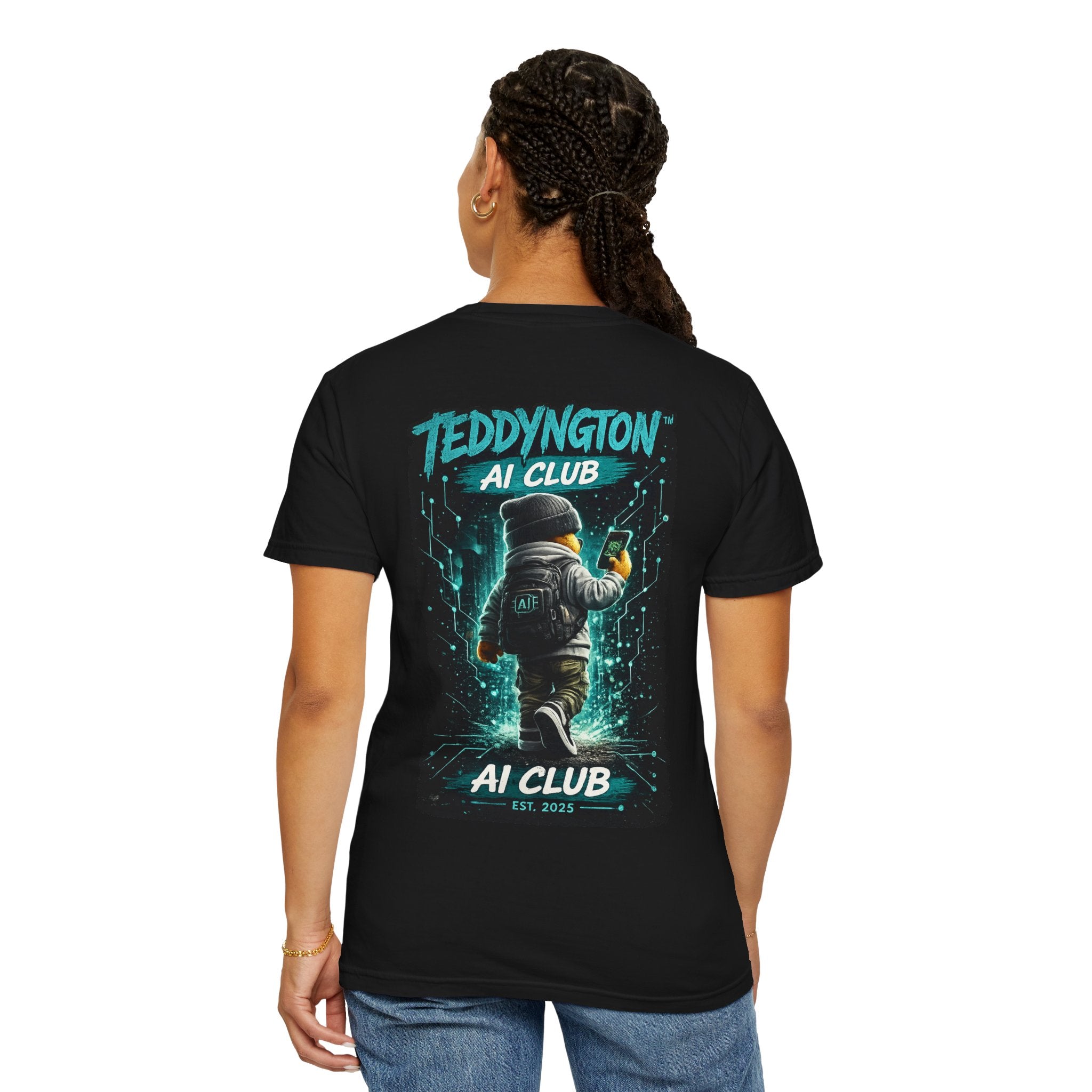 Teddyngton Ai Club Front & Back Print T-Shirt