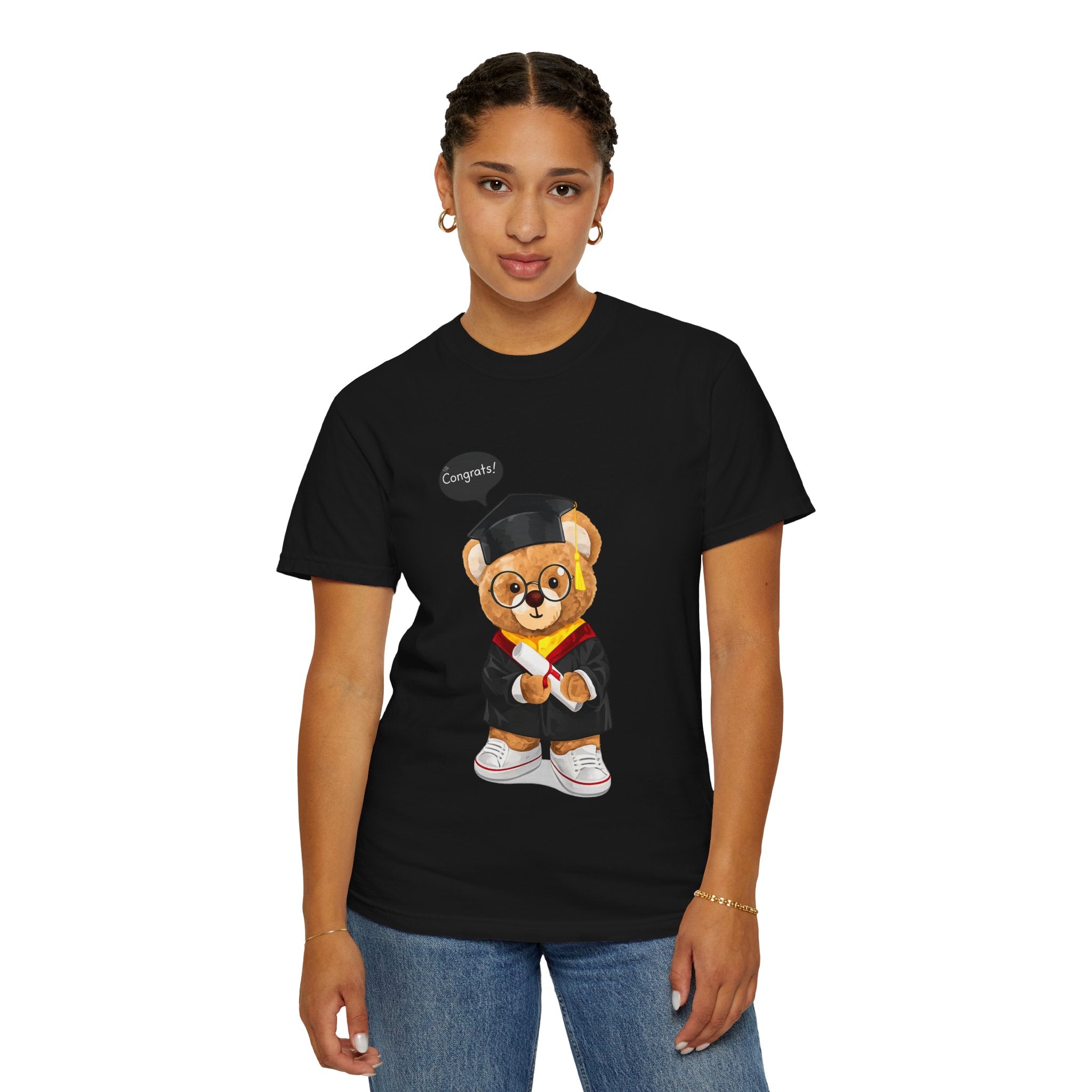 Graduation Teddy Bear Graphic T-Shirt