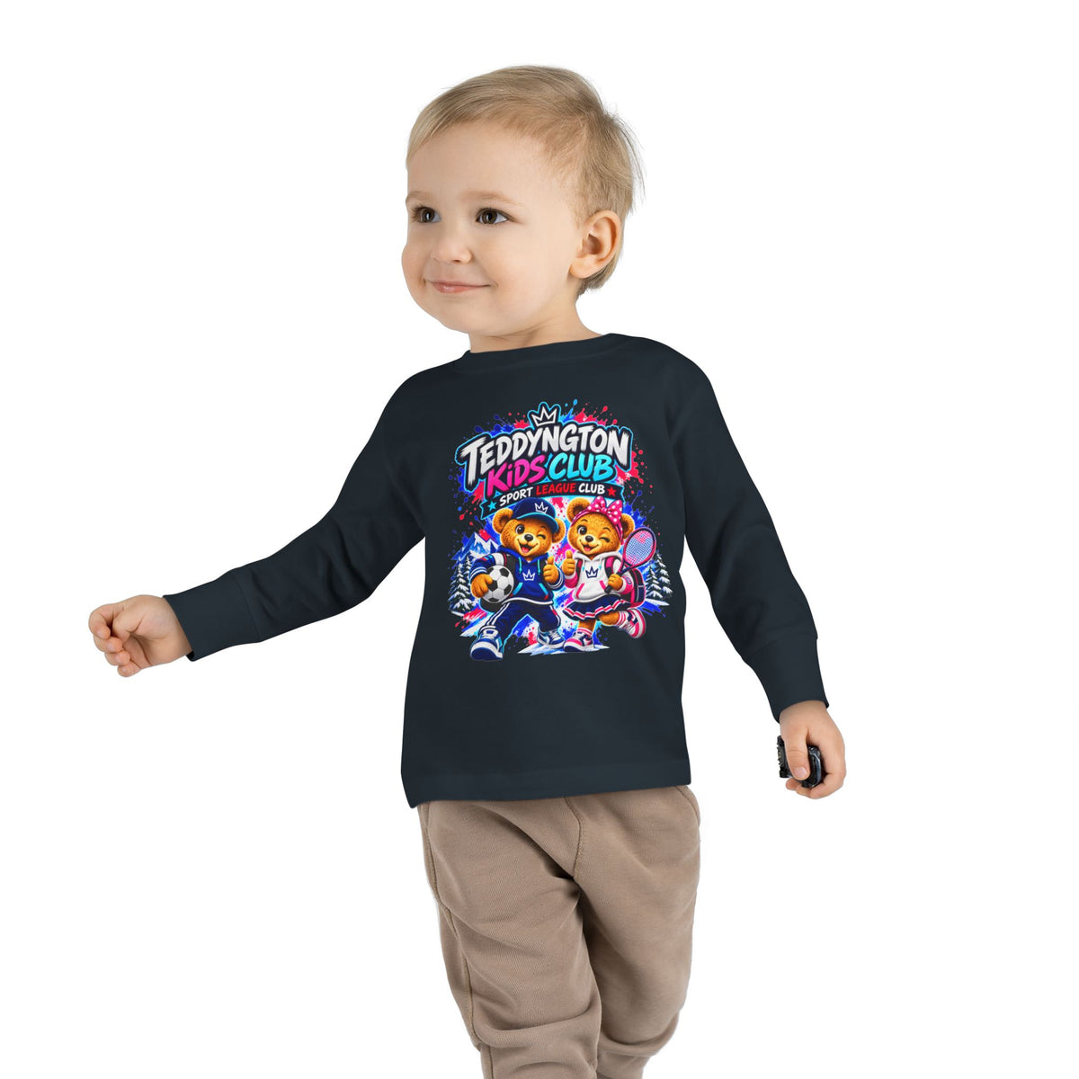 Teddyngton Kids Club Sports Long Sleeve T-Shirt