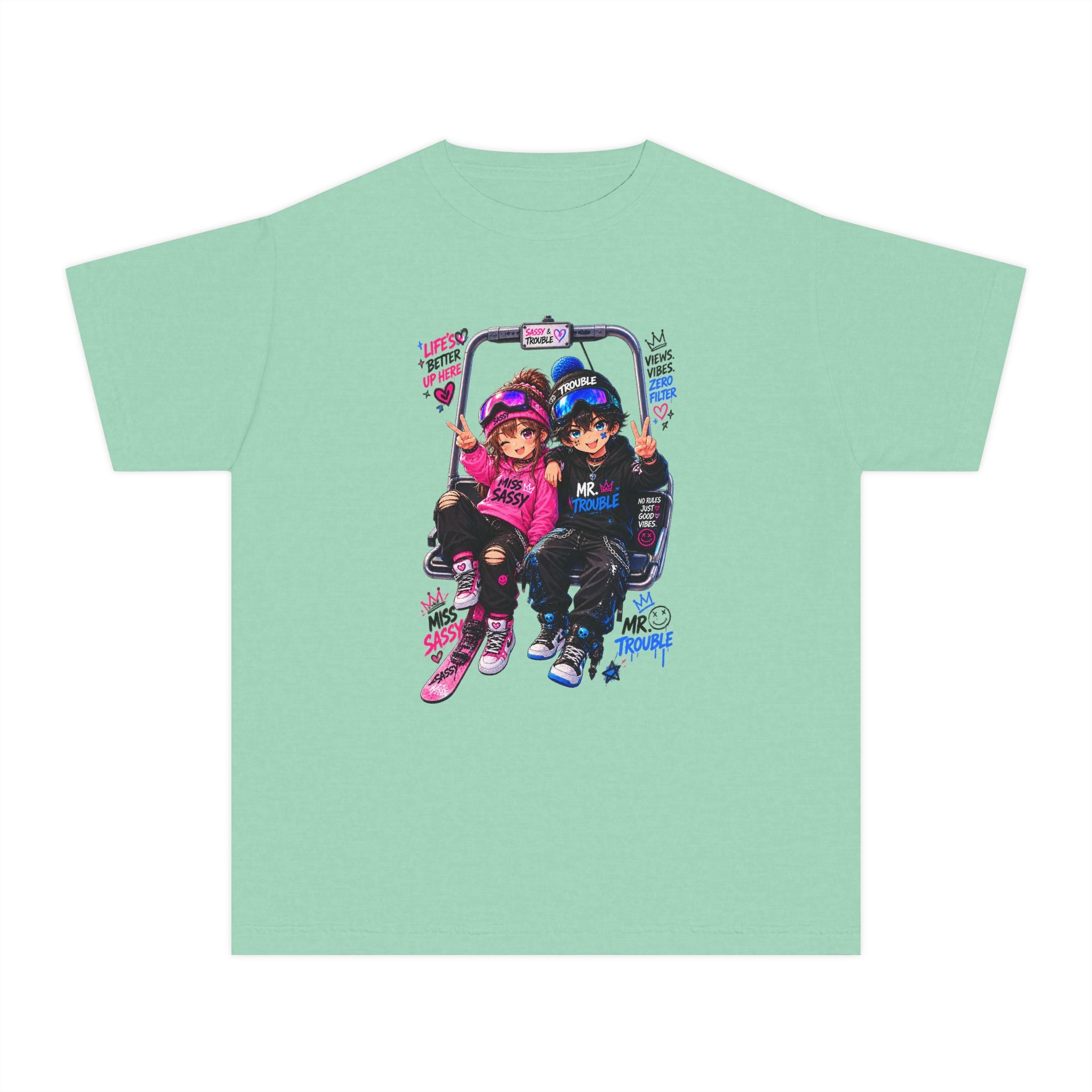 Miss Sassy & Mr. Trouble Kids t-shirt