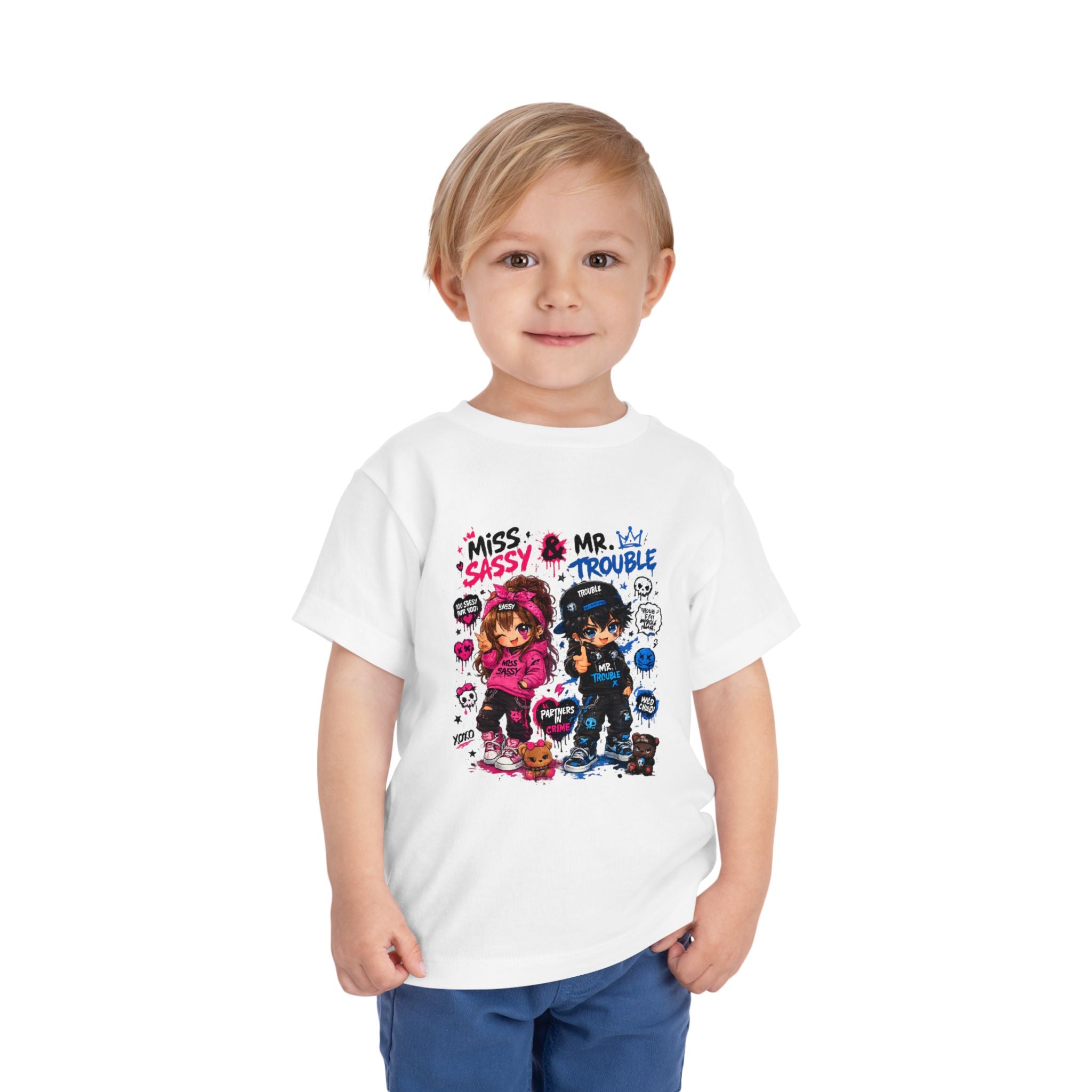 Miss Sassy & Mr. Trouble Kids T-Shirt