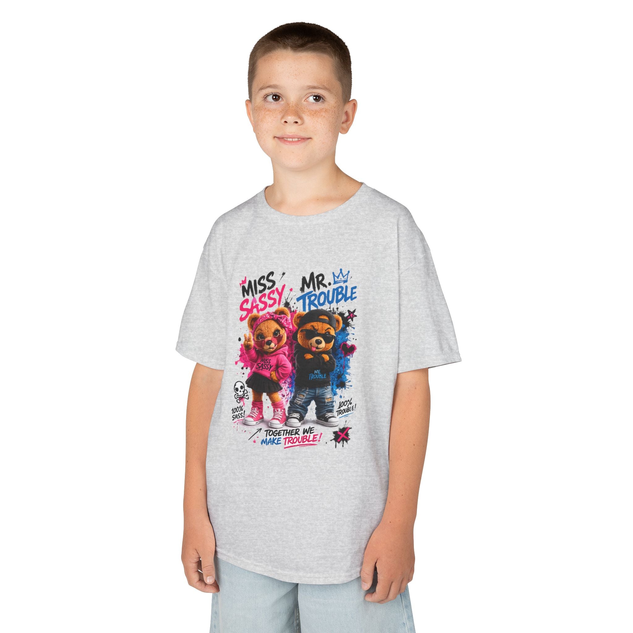 Miss Sassy & Mr. Trouble Teddy Bear T-Shirt