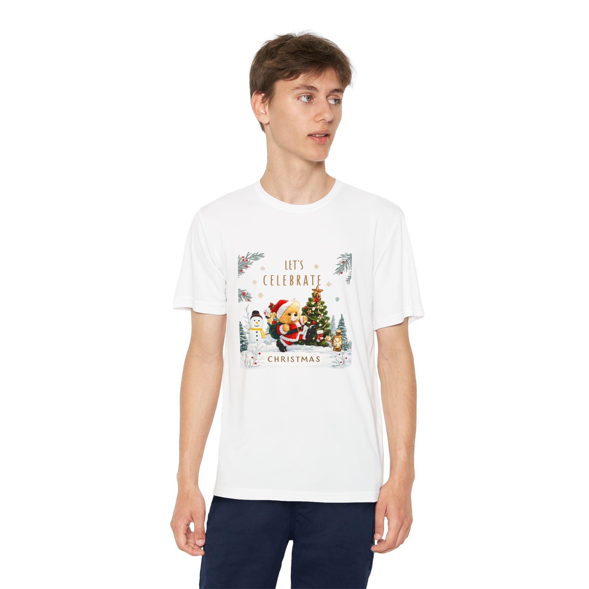 Let's Celebrate Christmas Teddy Bear T-Shirt