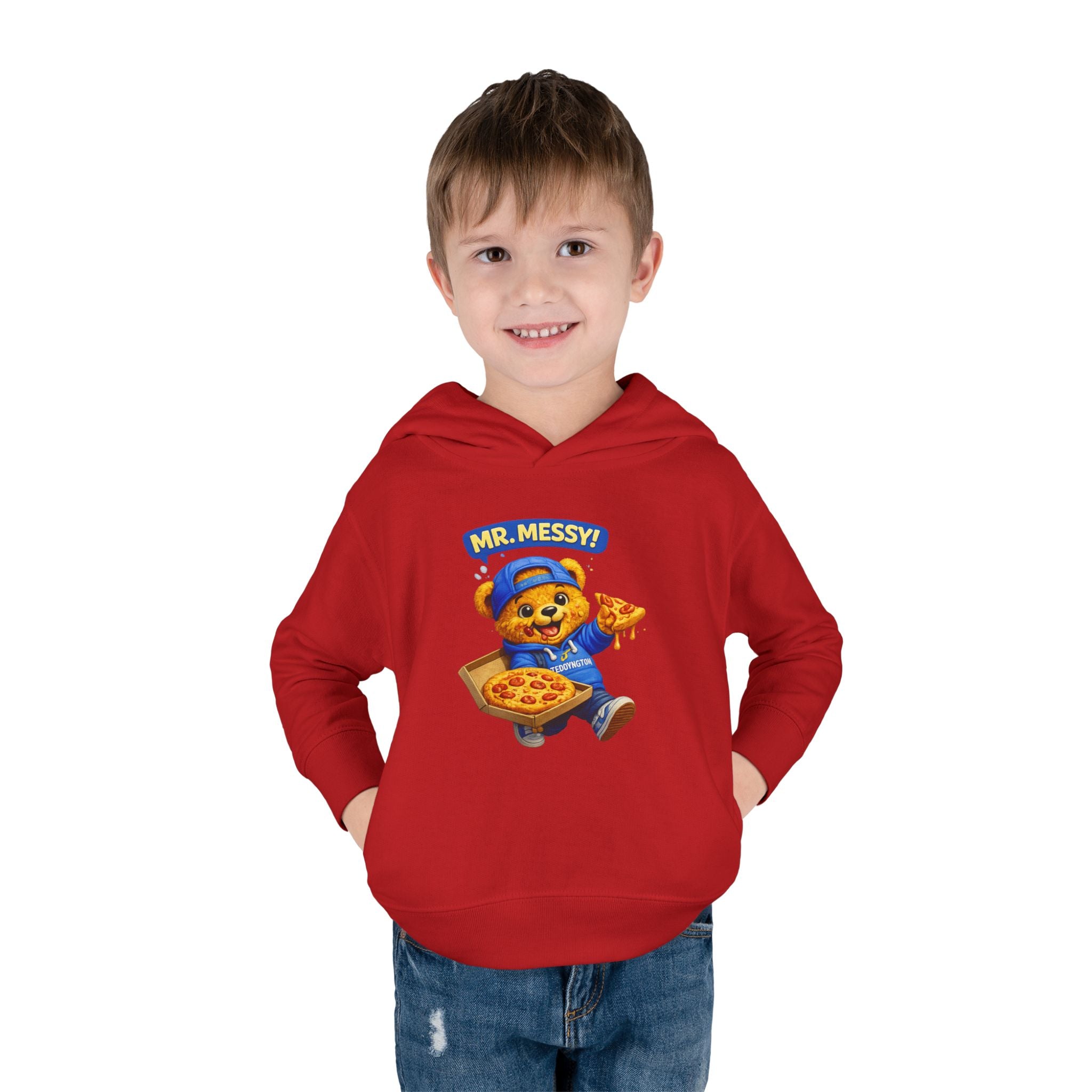 Mr. Messy Pizza Teddy Hoodie