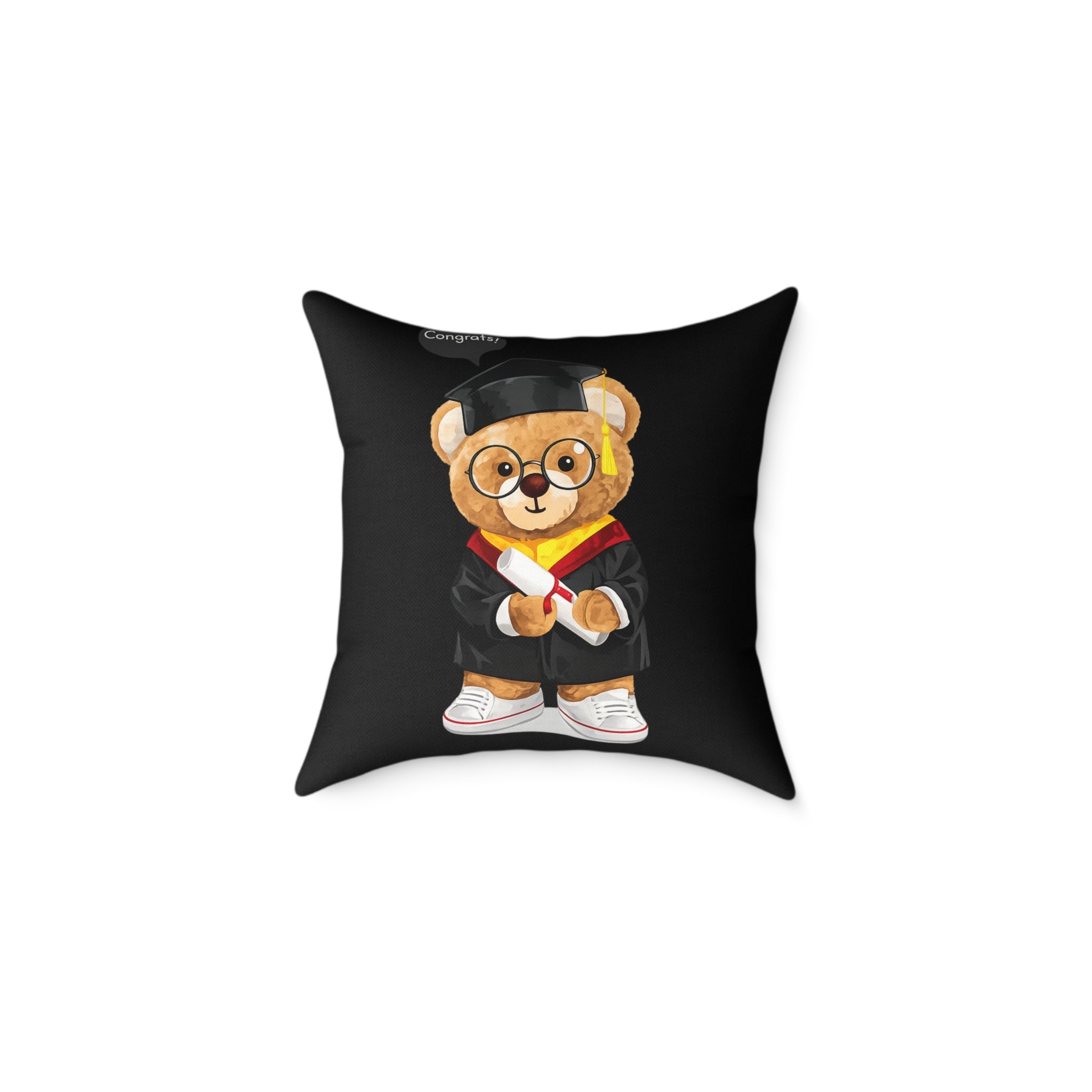 Congrats Graduate Teddy Throw Pillow