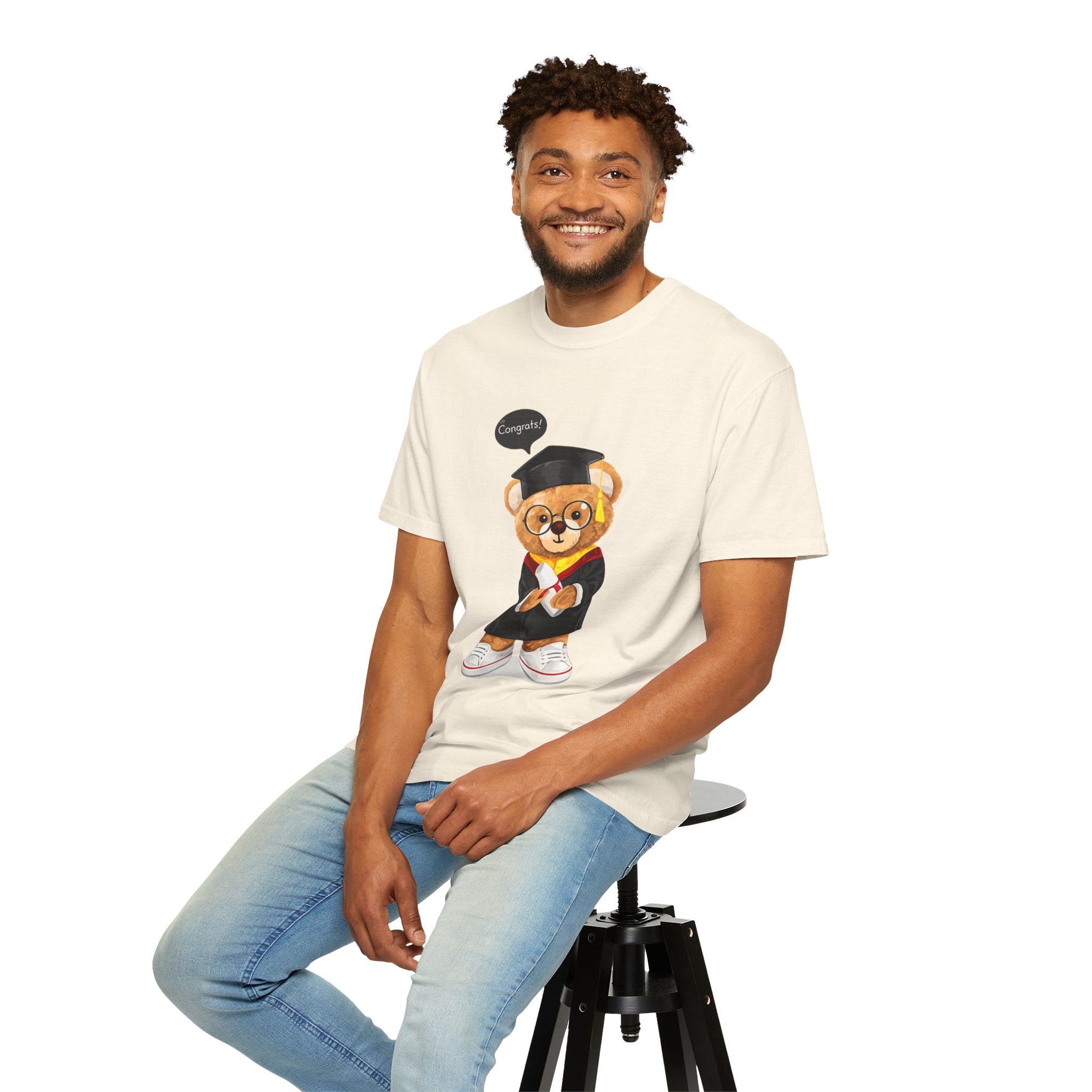 Graduation Teddy Bear Graphic T-Shirt