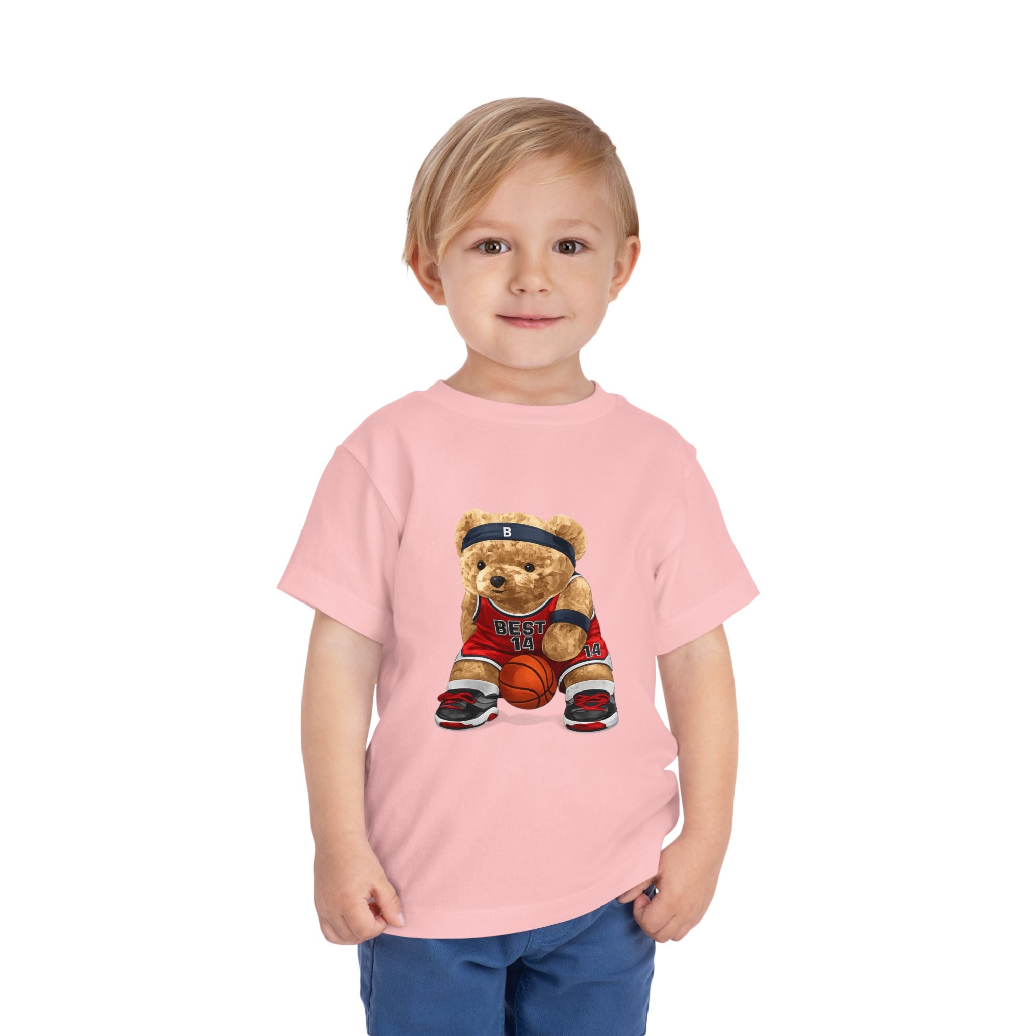 Toddler Basketball Teddy Bear T-Shirt