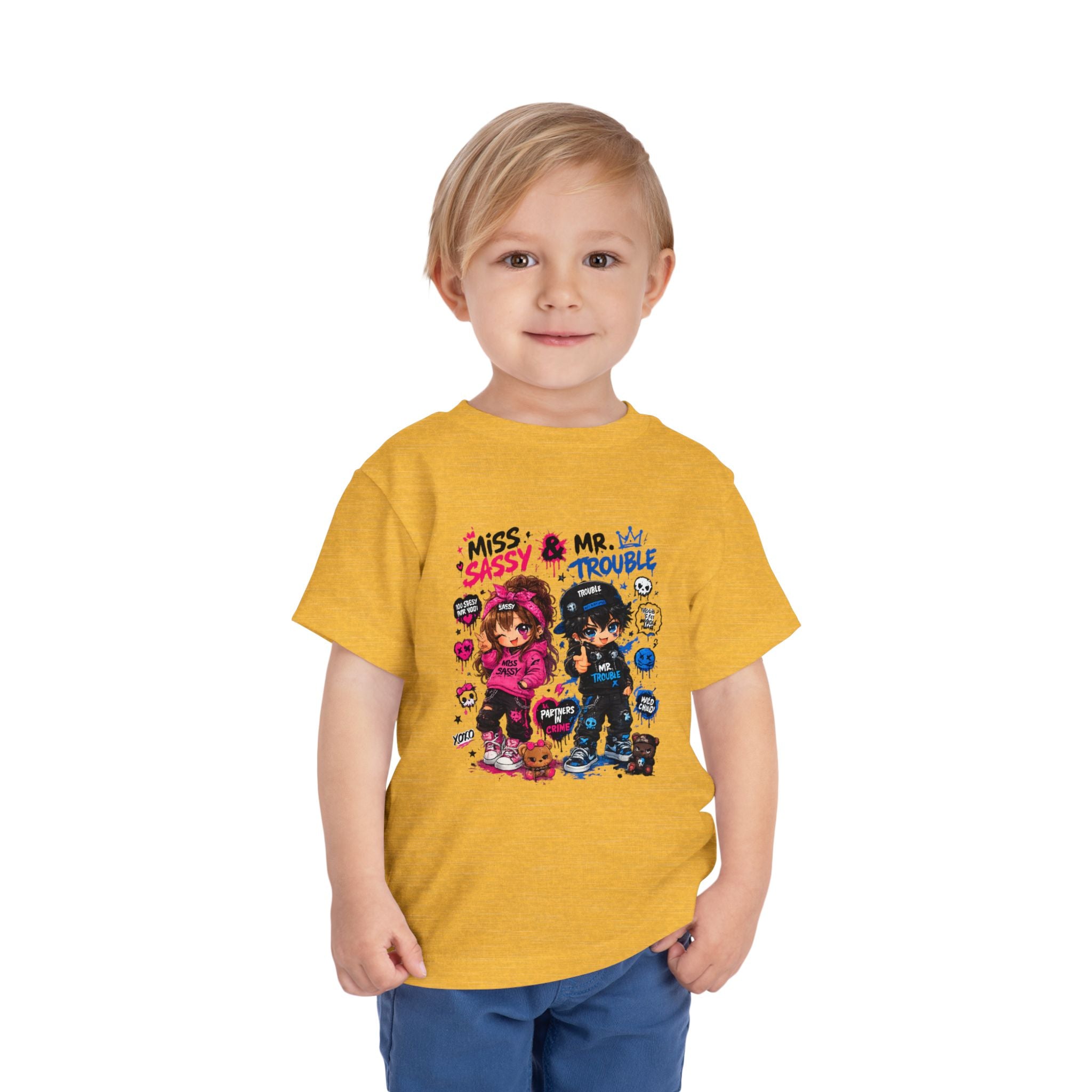 Miss Sassy & Mr. Trouble Kids T-Shirt