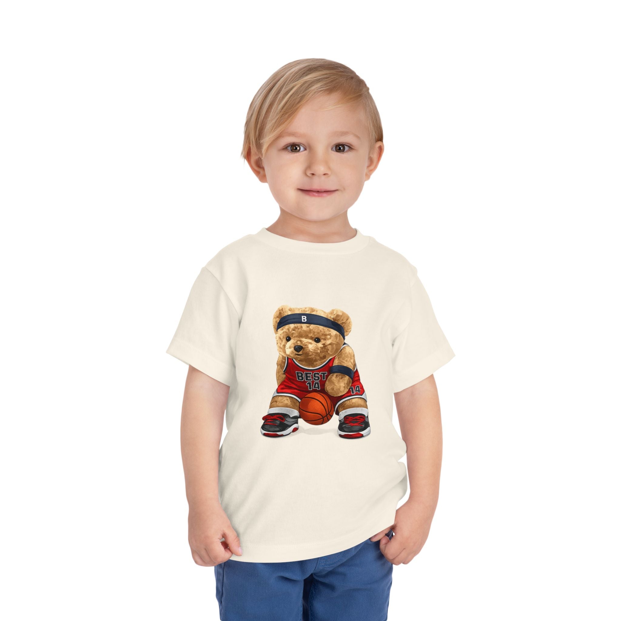 Toddler Basketball Teddy Bear T-Shirt