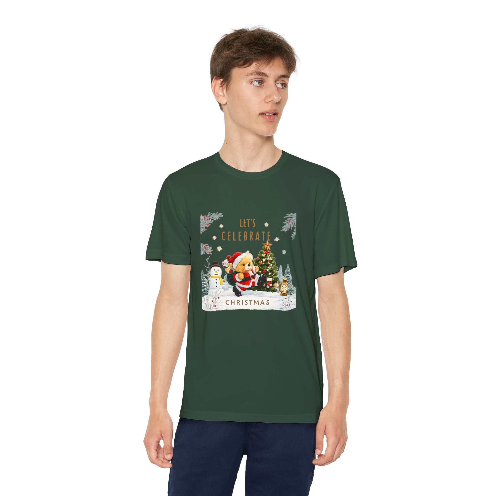 Let's Celebrate Christmas Teddy Bear T-Shirt