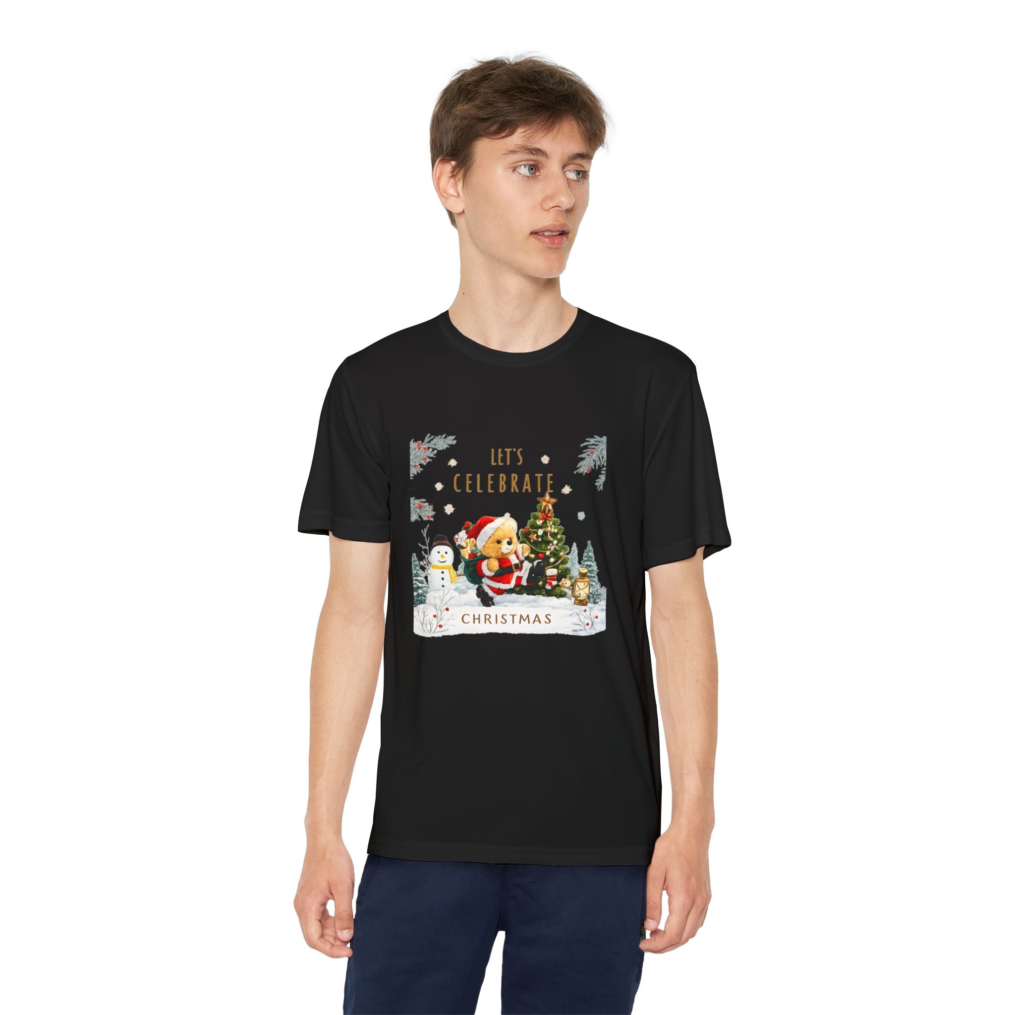 Let's Celebrate Christmas Teddy Bear T-Shirt