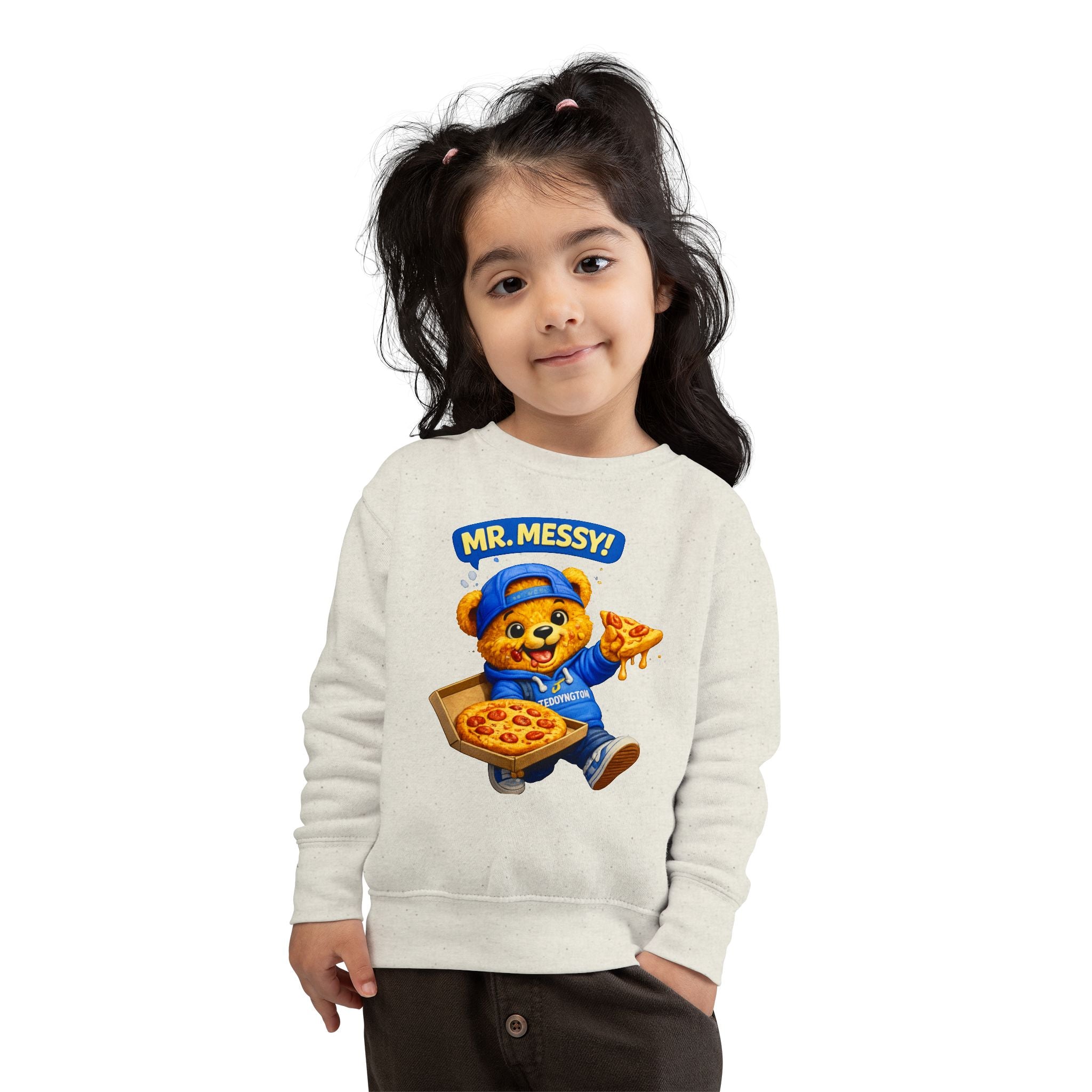 Mr. Messy Pizza Teddy Sweatshirt