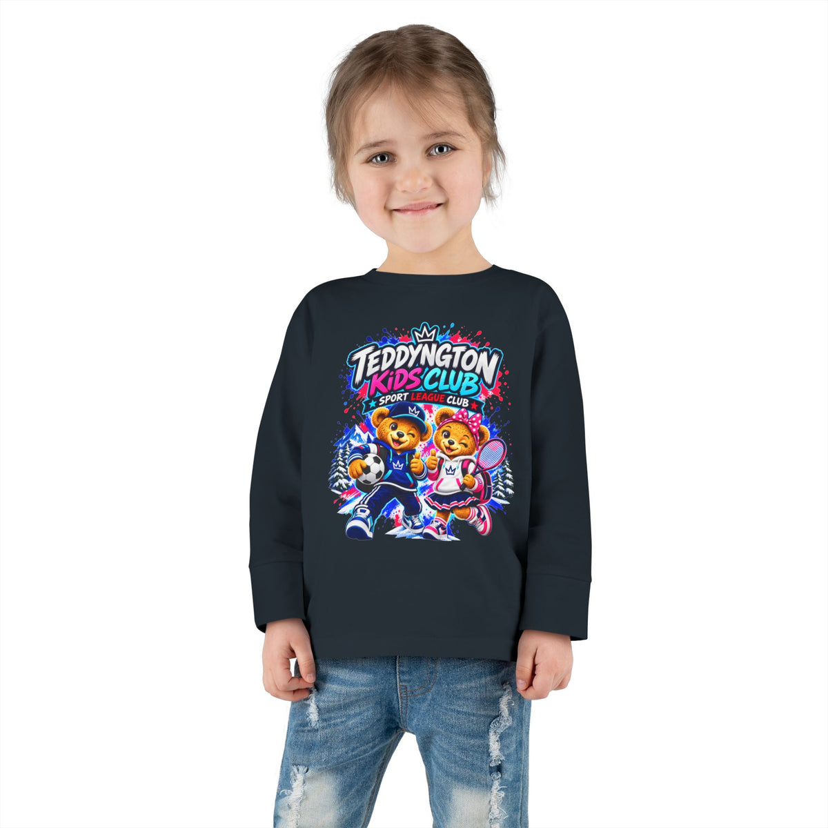 Teddyngton Kids Club Sports Long Sleeve T-Shirt