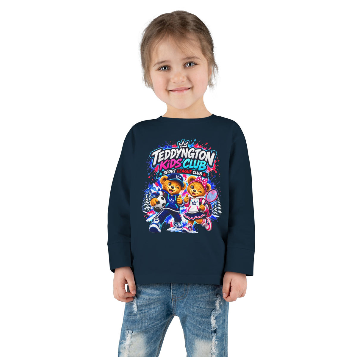 Teddyngton Kids Club Sports Long Sleeve T-Shirt
