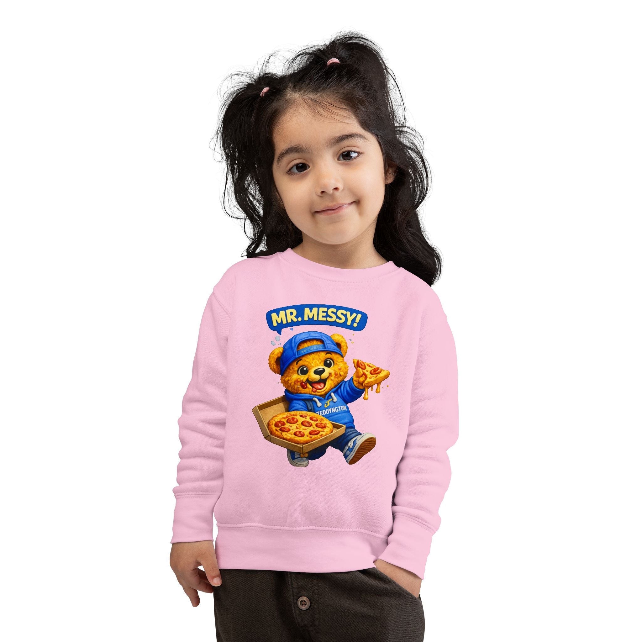 Mr. Messy Pizza Teddy Sweatshirt