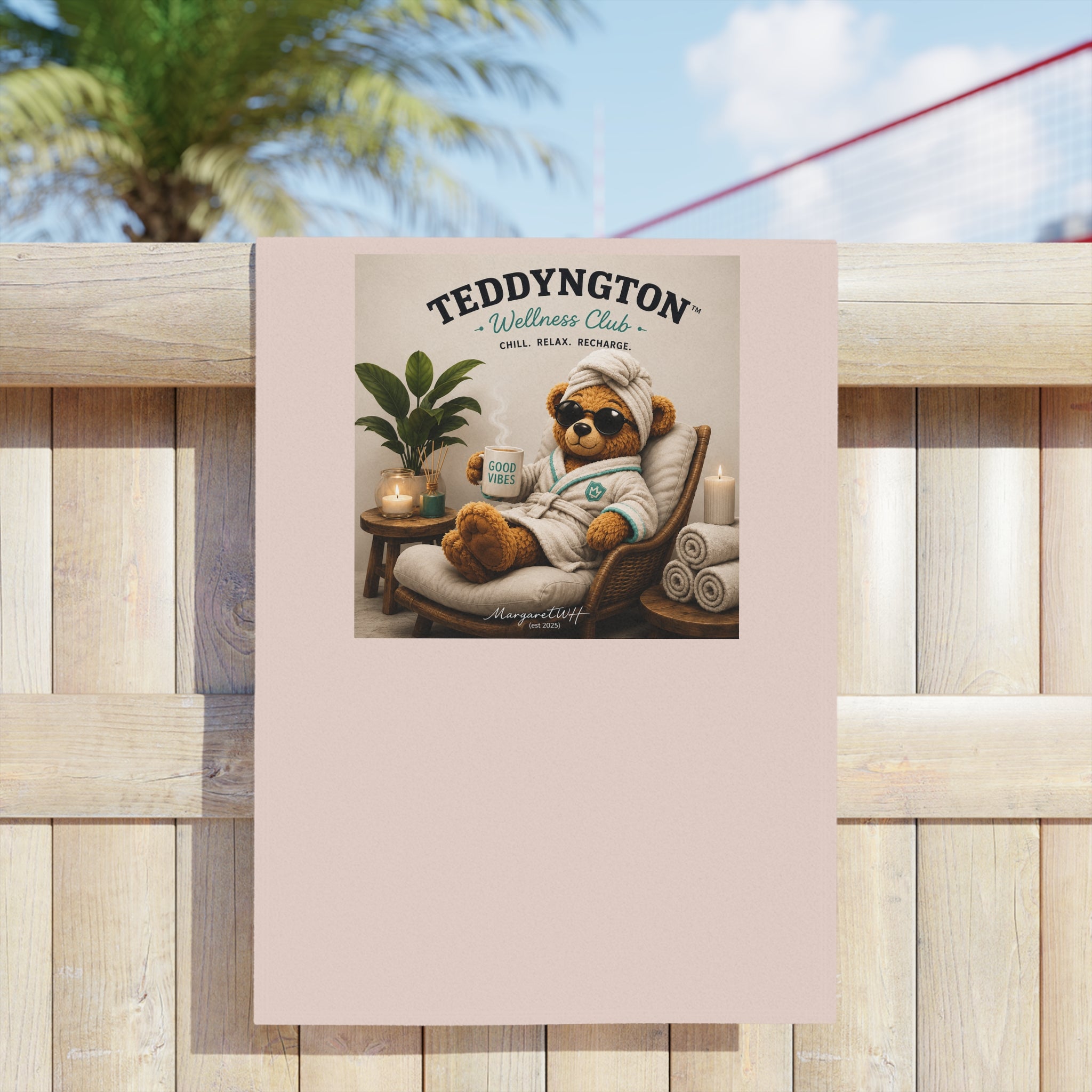 Teddyngton Wellness Club Premium Beach Towel