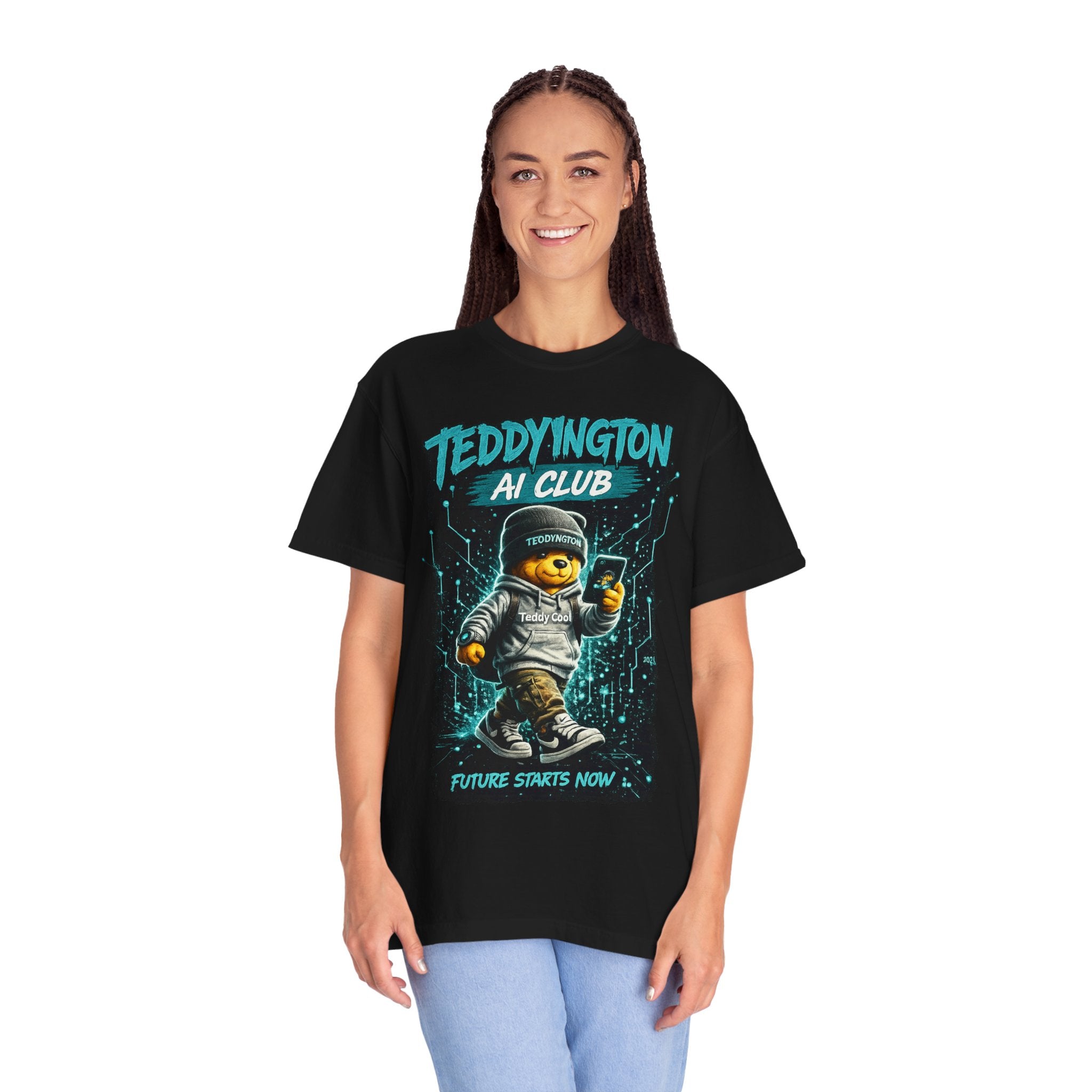 Teddyngton Ai Club Front & Back Print T-Shirt