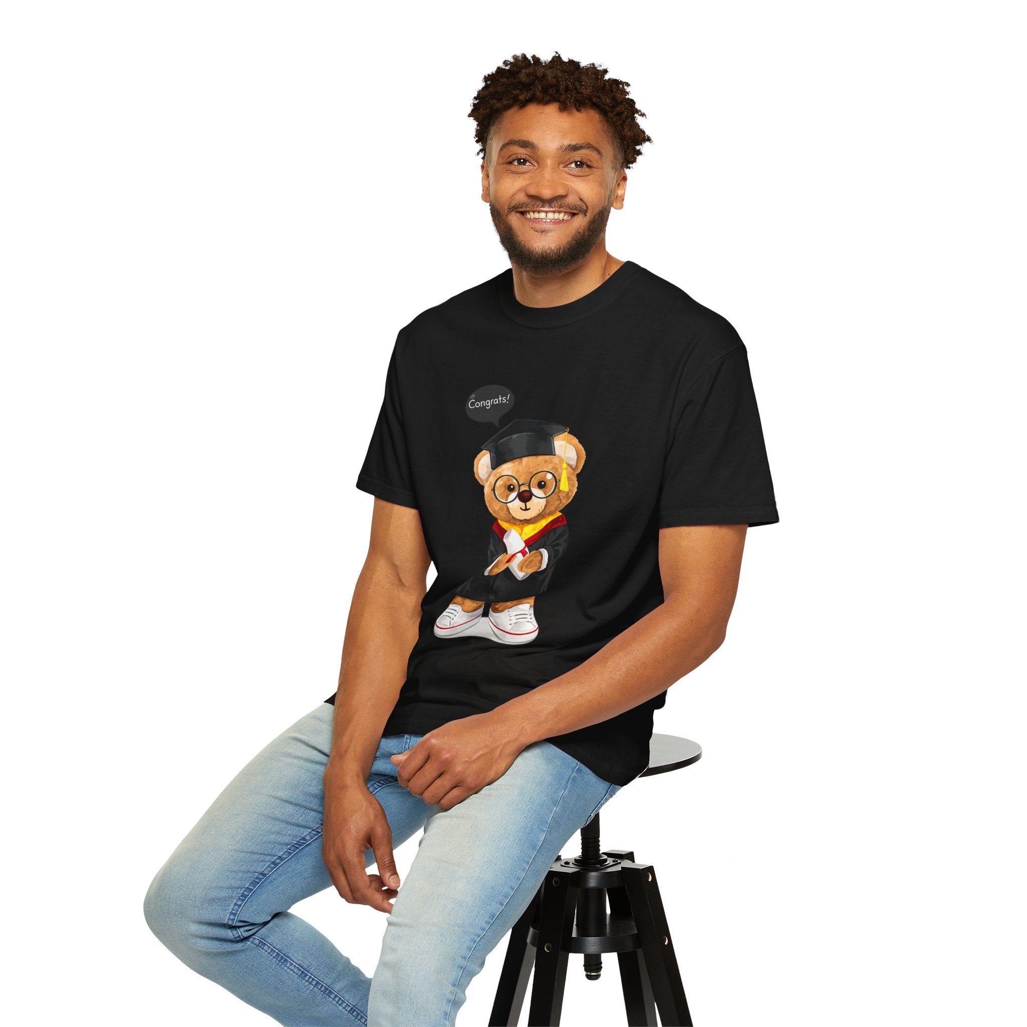 Graduation Teddy Bear Graphic T-Shirt
